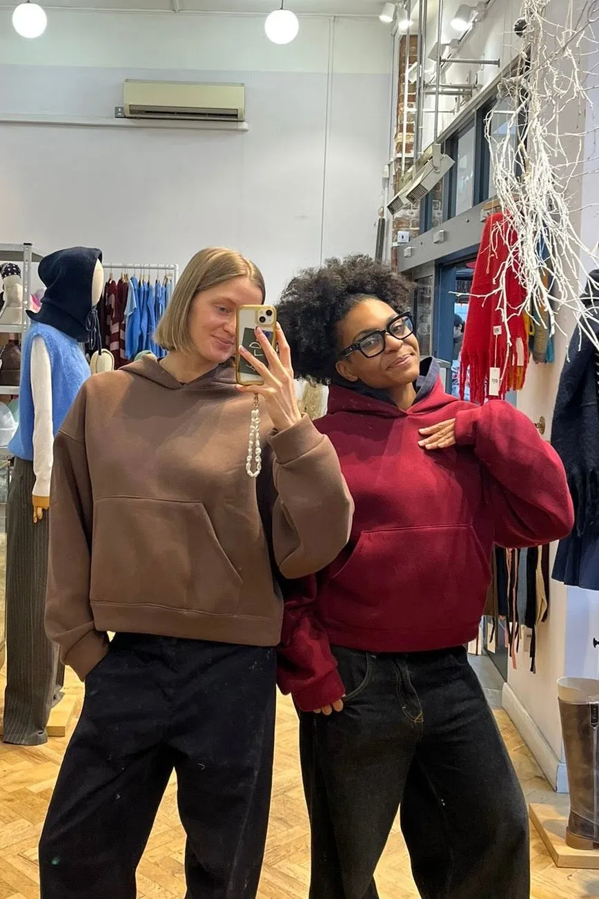 Majken Oversized Hoodie -Brown sold by Ost London product image thumbnail 2