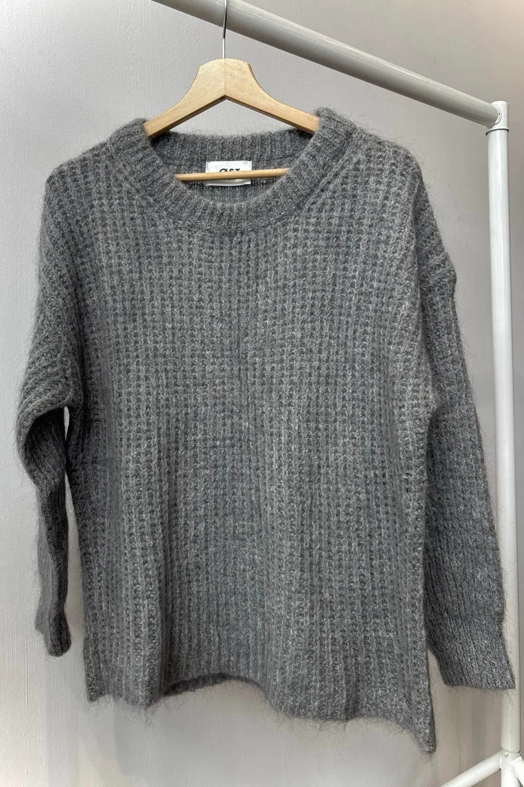 Johanne Mohair Jumper -Charcoal sold by Ost London product image thumbnail 3