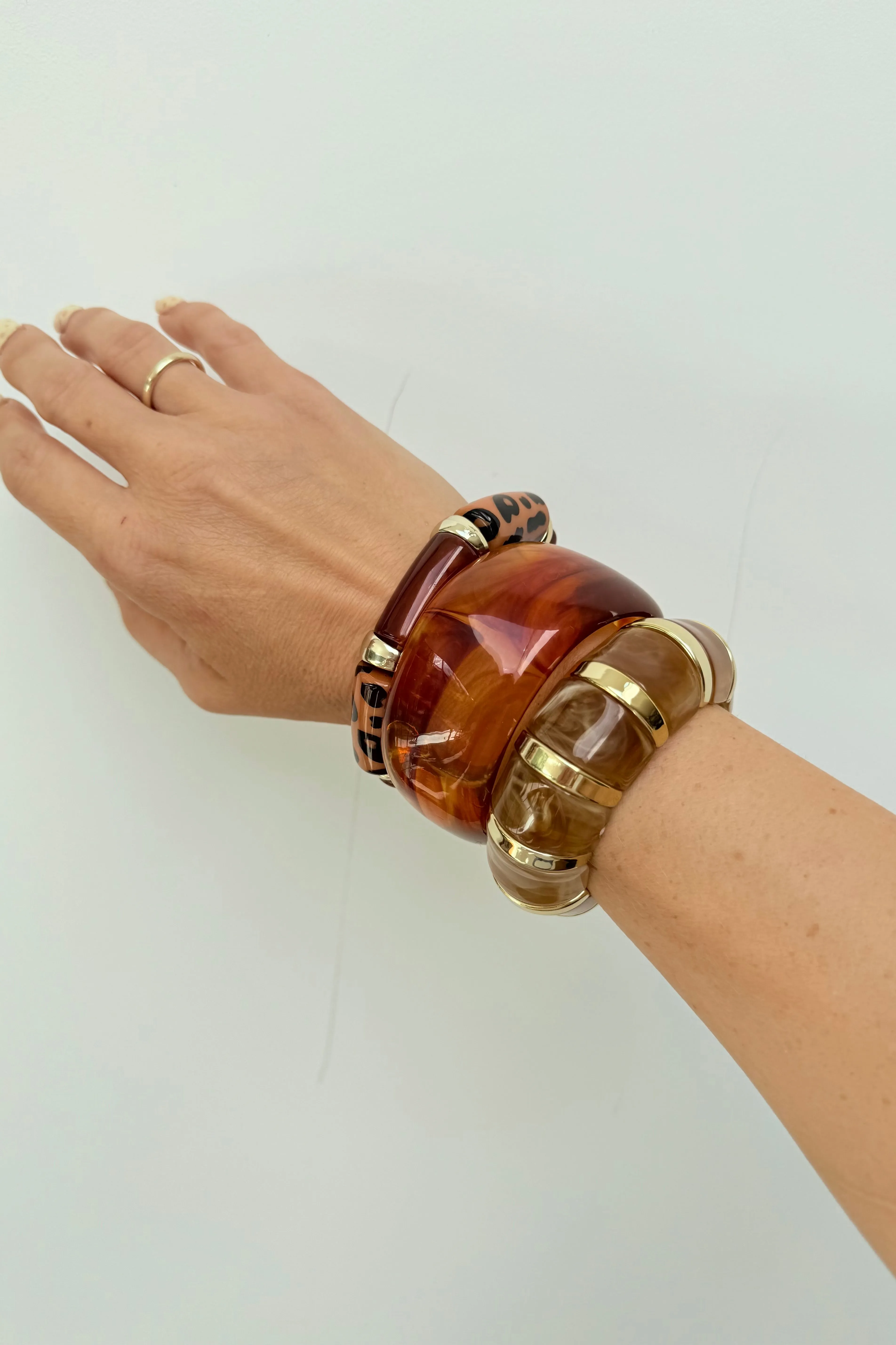 Amber Gold Round Bangle sold by Ost London product image thumbnail 3