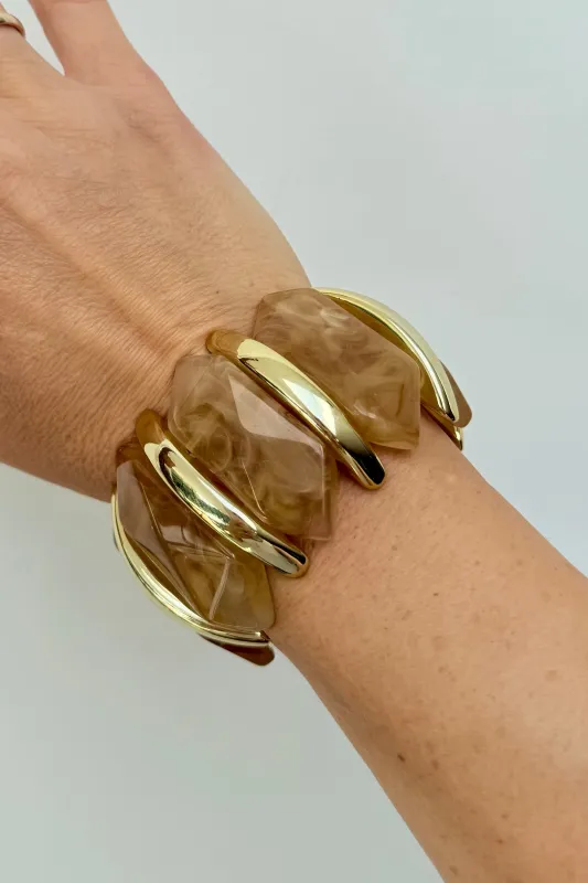 Amber Gold Bangle made by Ost London