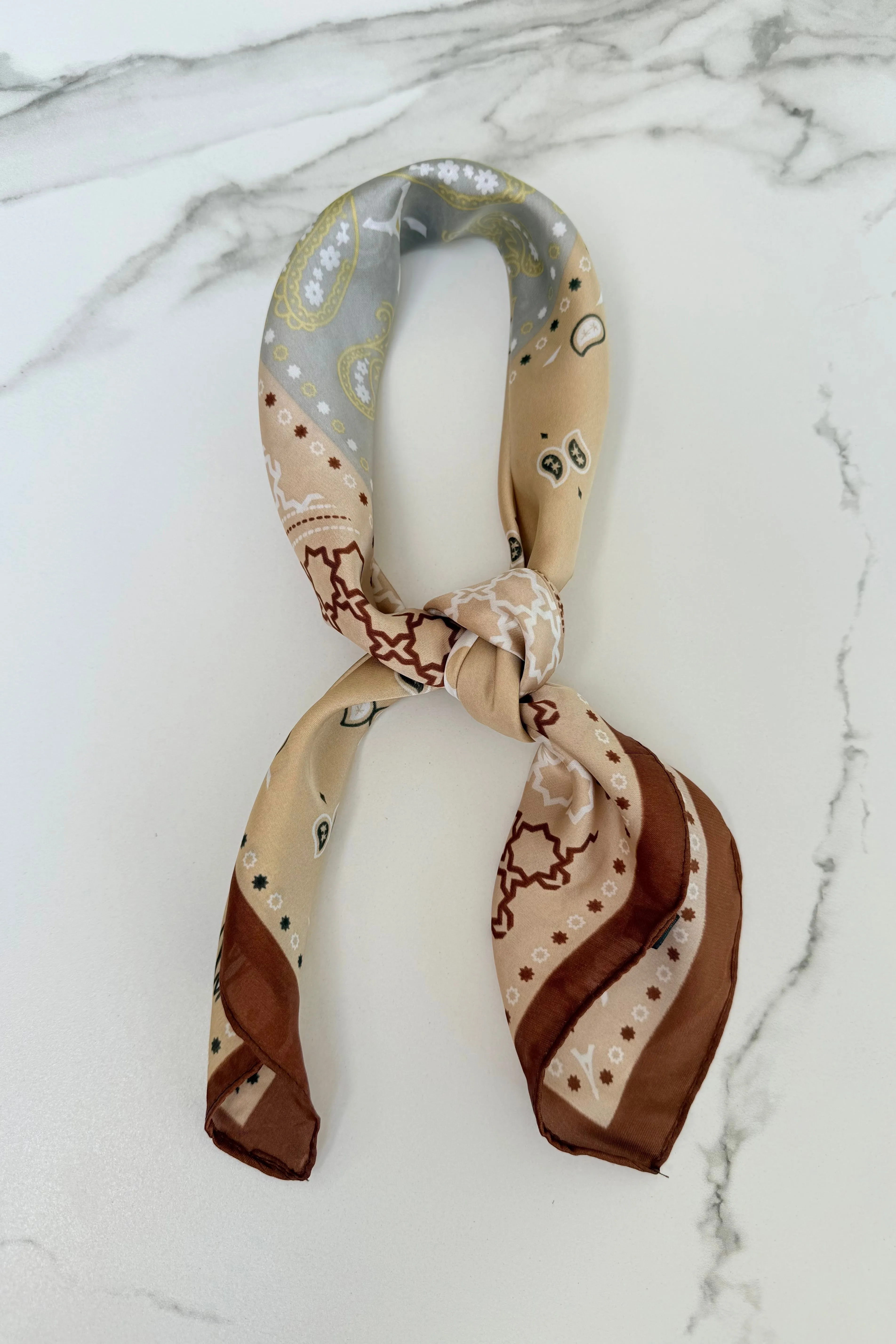 Vilja Scarf -Retro Brown sold by Ost London product image thumbnail 3