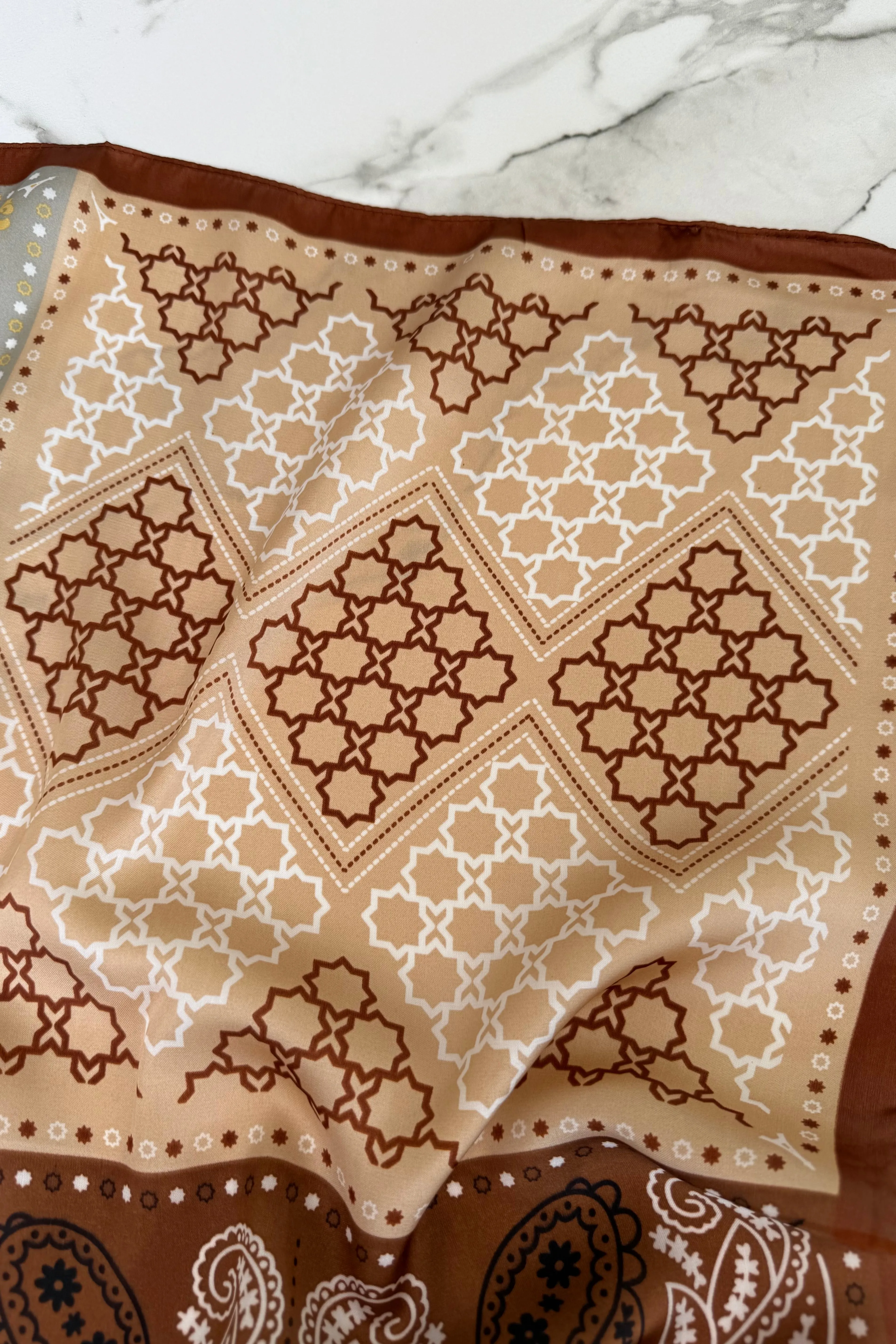Vilja Scarf -Retro Brown sold by Ost London product image thumbnail 4