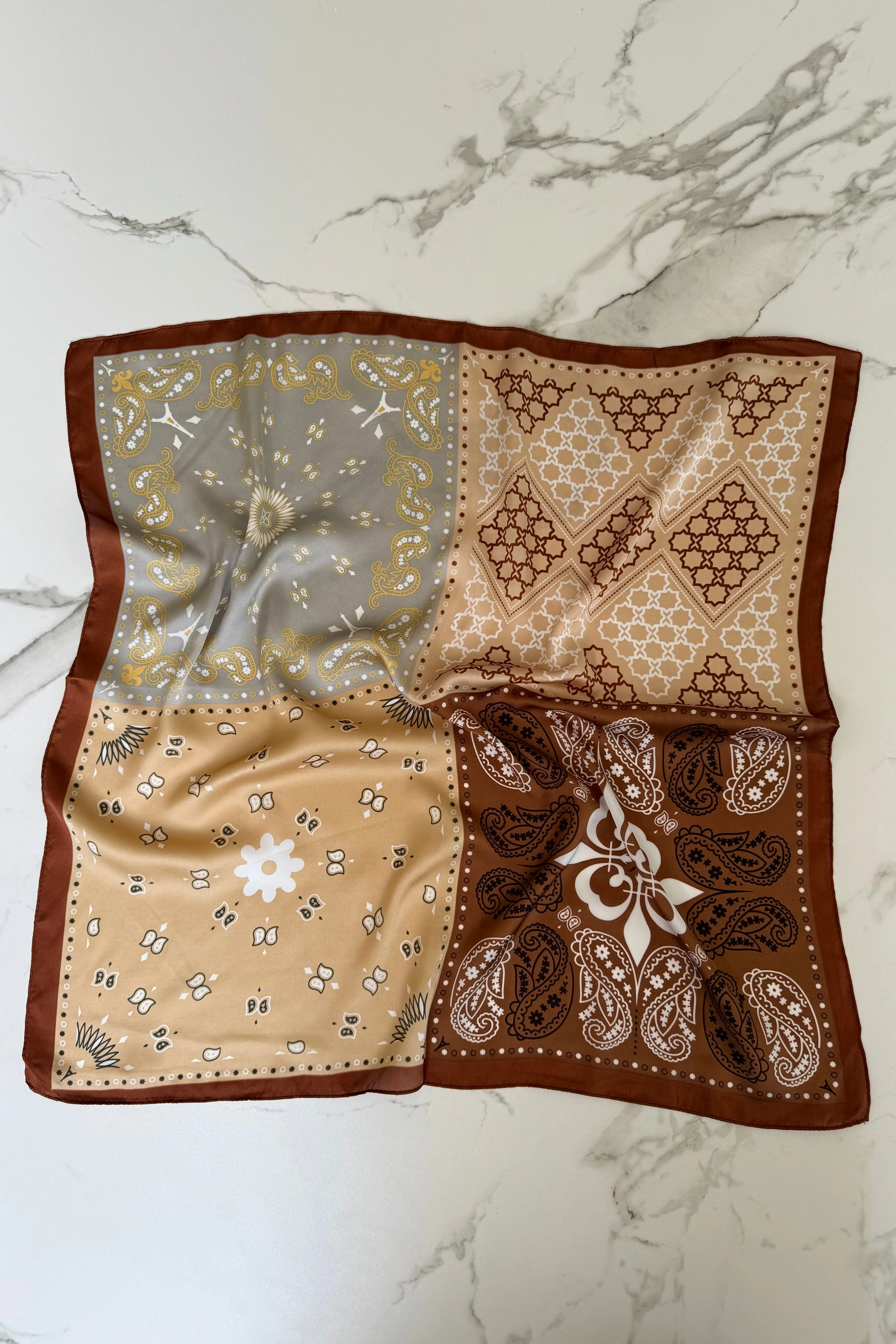 Vilja Scarf -Retro Brown sold by Ost London product image thumbnail 2