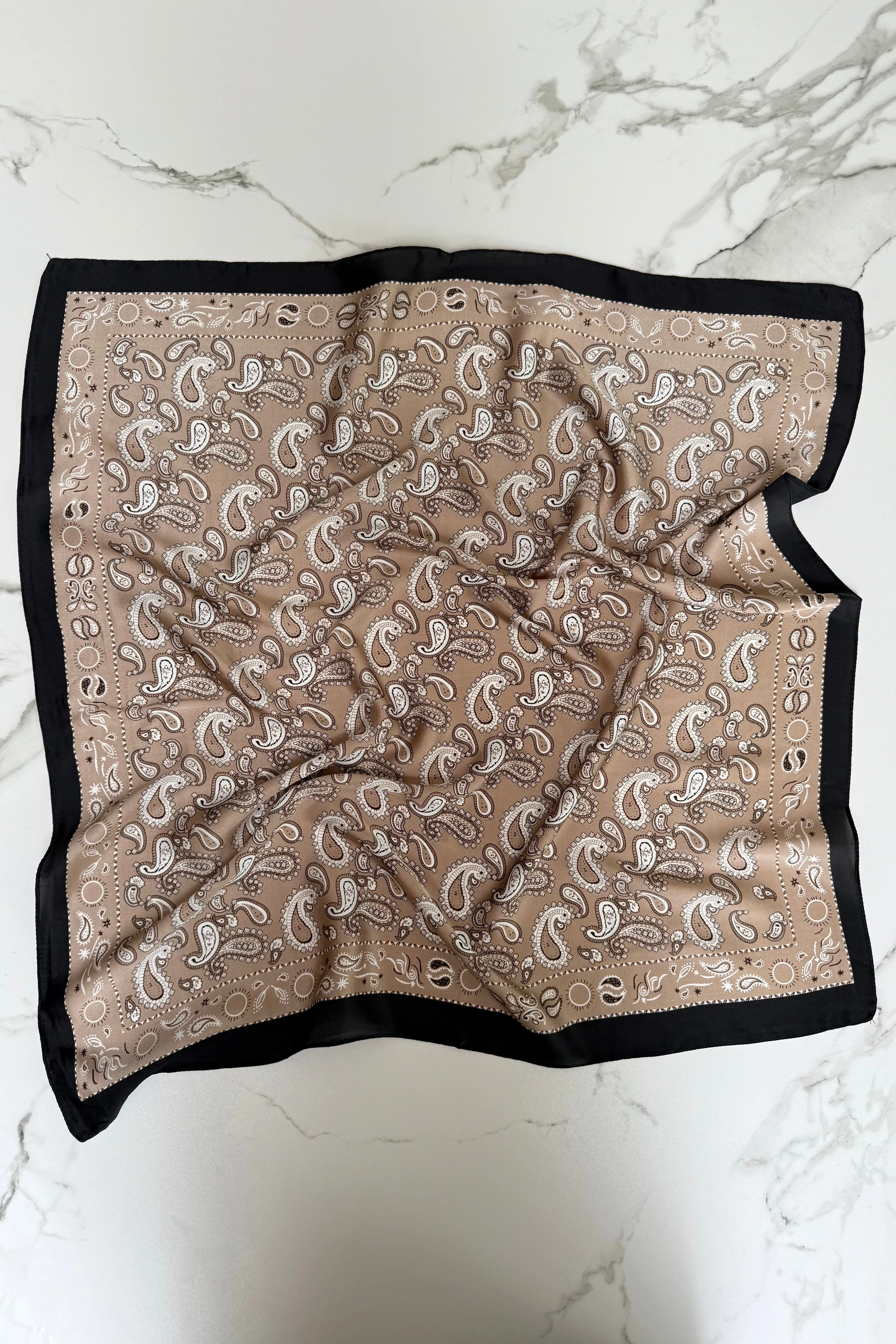 Vilja Scarf -Beige Paisley sold by Ost London product image thumbnail 2