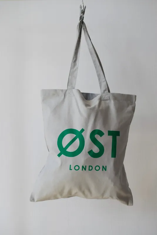 Øst London Tote Bag -Grey/Green made by Ost London