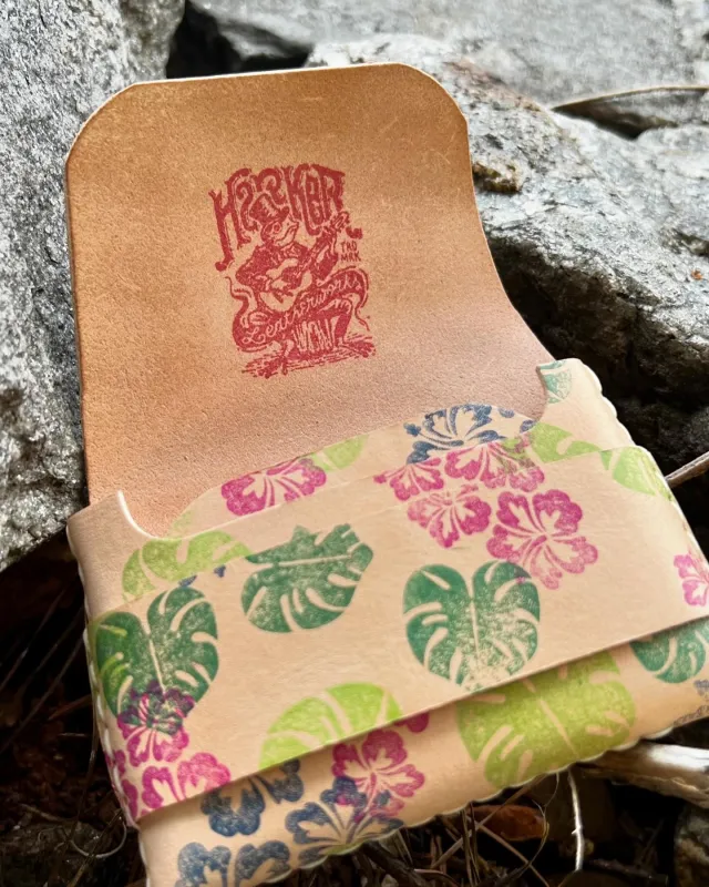 Fahey Wallet (Hawaiian) made by Harker Leatherworks