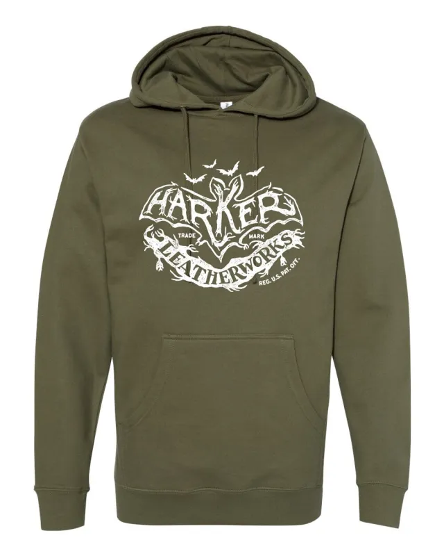 "Release the Bats!" Midweight Hoodie made by Harker Leatherworks