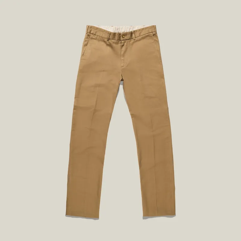Hemmed - Legacy Vintage Twill – Straight Fit – M3L – British Khaki made by Bills Khakis
