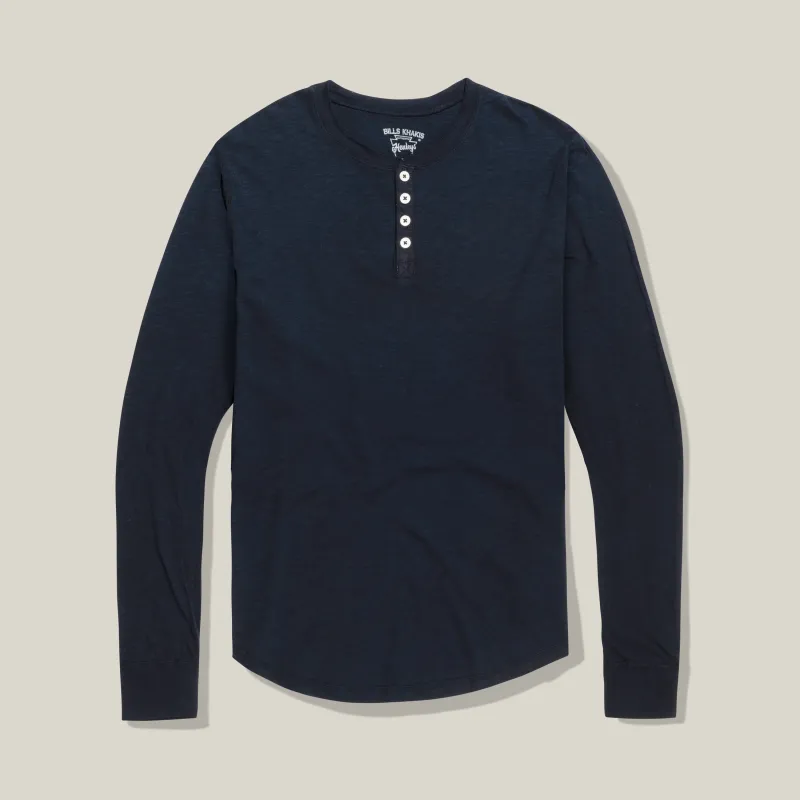 Lightweight Slub Cotton Henley – Standard Fit made by Bills Khakis