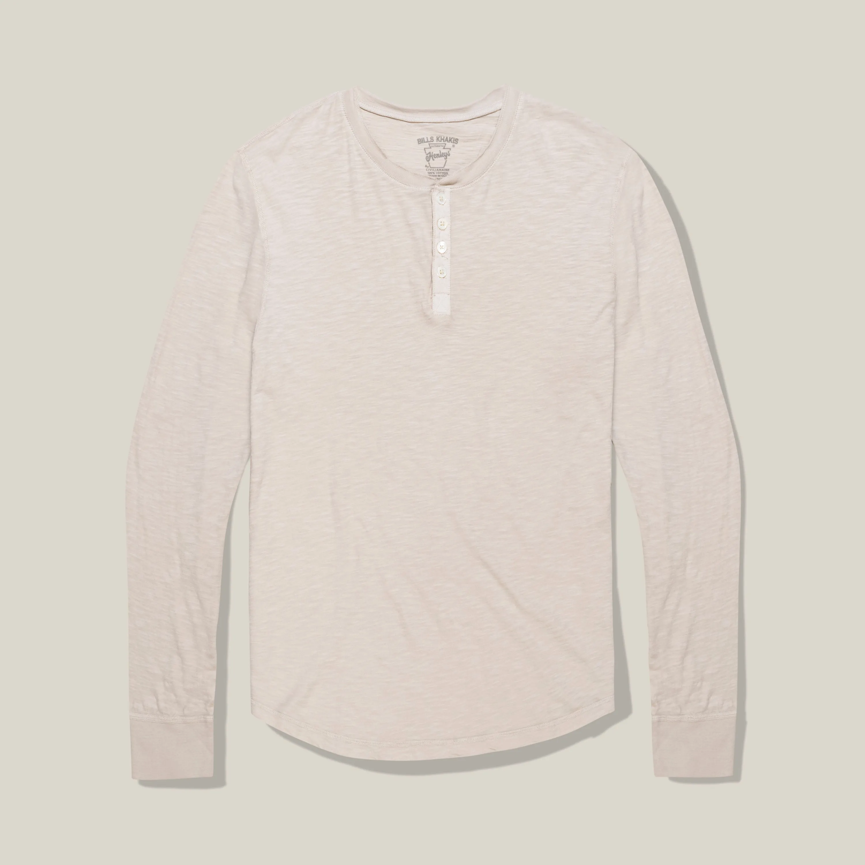 Lightweight Slub Cotton Henley – Standard Fit sold by Bills Khakis product image thumbnail 3