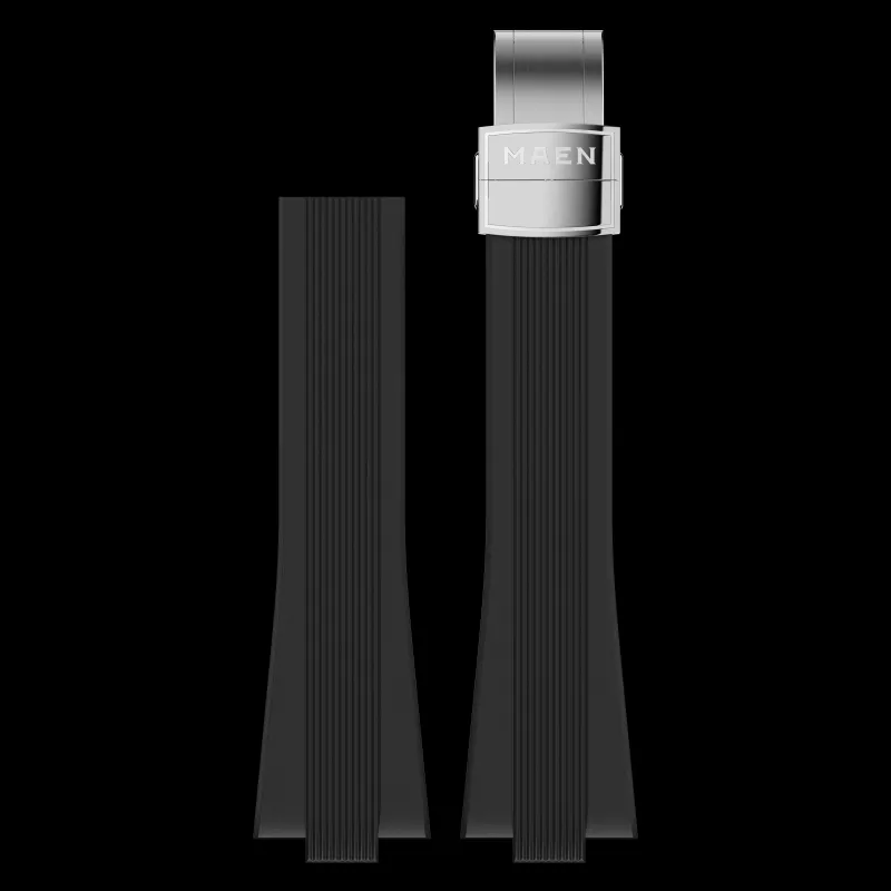 M37 BLACK INTEGRATED FKM STRAP made by Maen