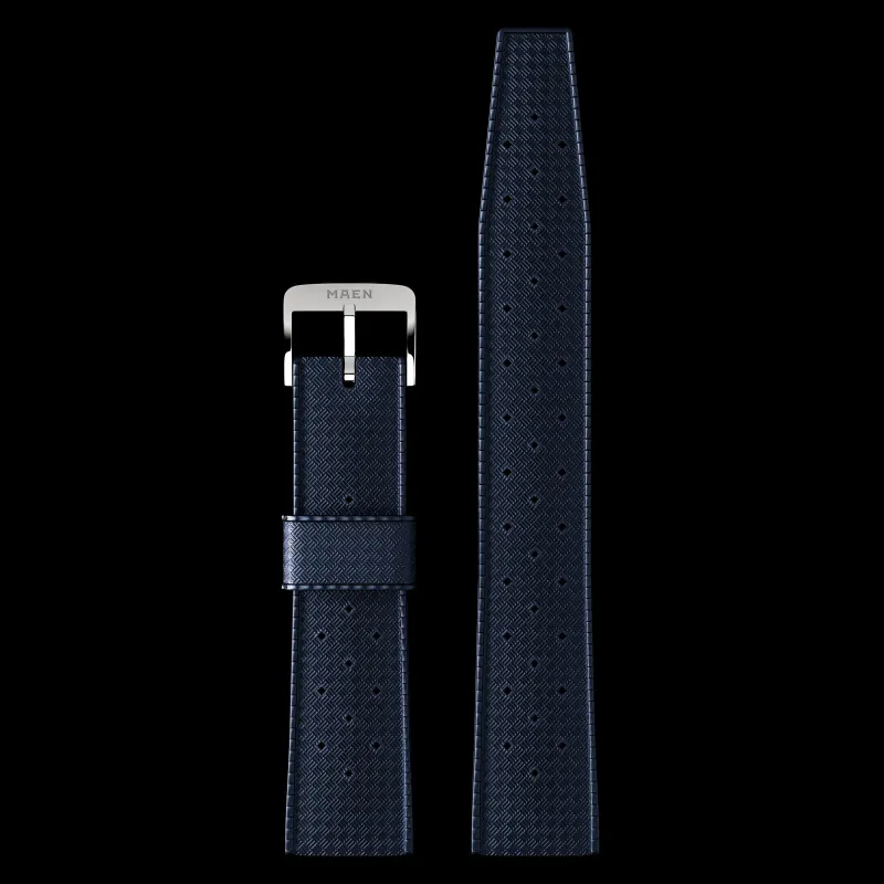 NAVY FKM RUBBER STRAP made by Maen