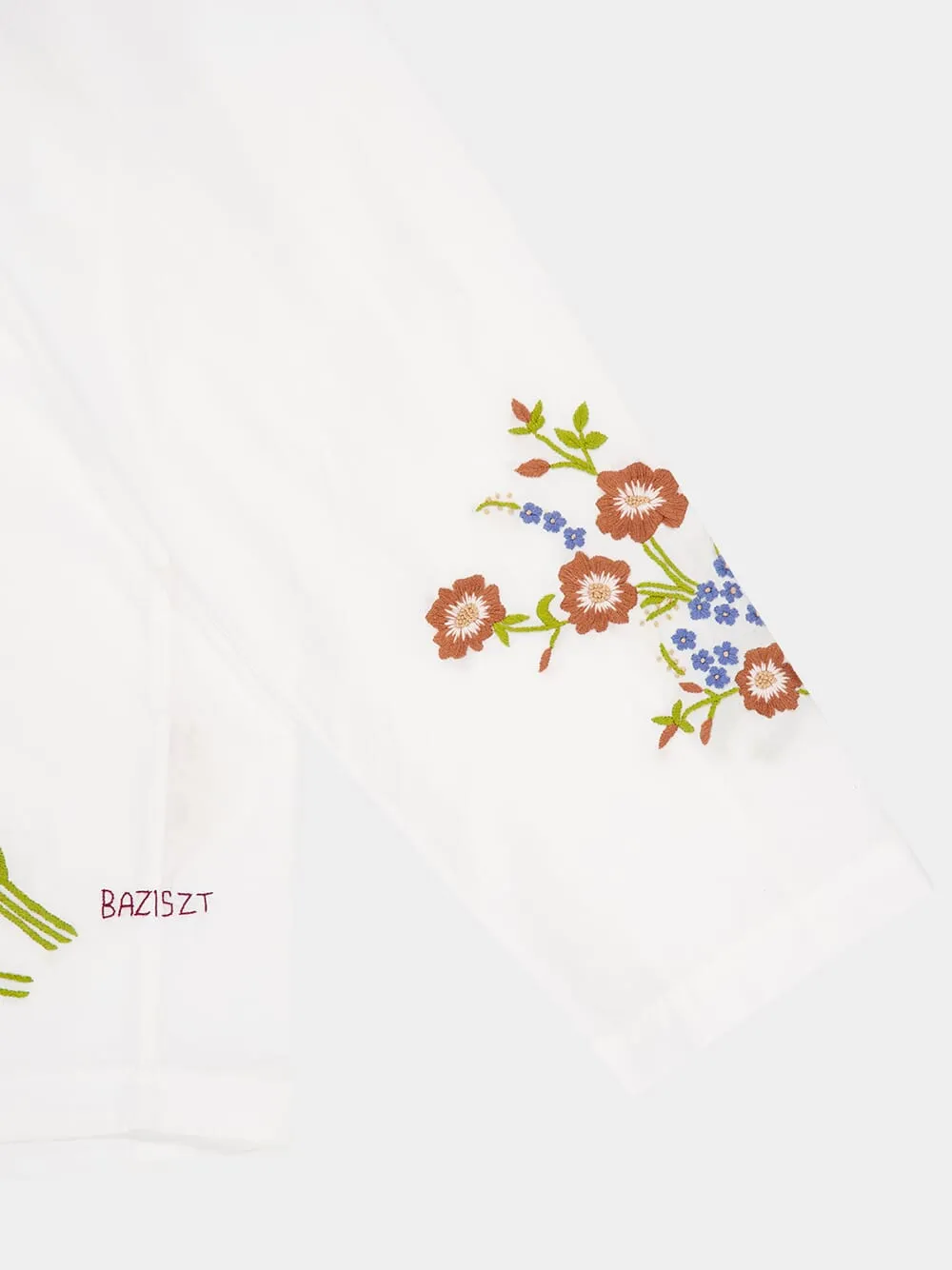 White Hocha Long-Sleeved Cotton Shirt sold by Fashion Clinic product image thumbnail 4