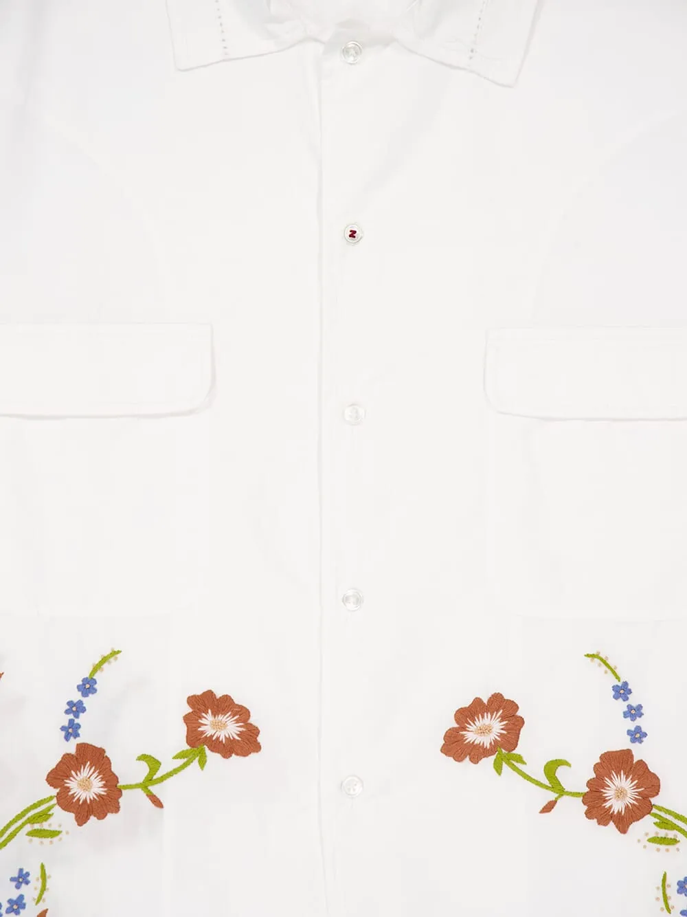 White Hocha Long-Sleeved Cotton Shirt sold by Fashion Clinic product image thumbnail 3
