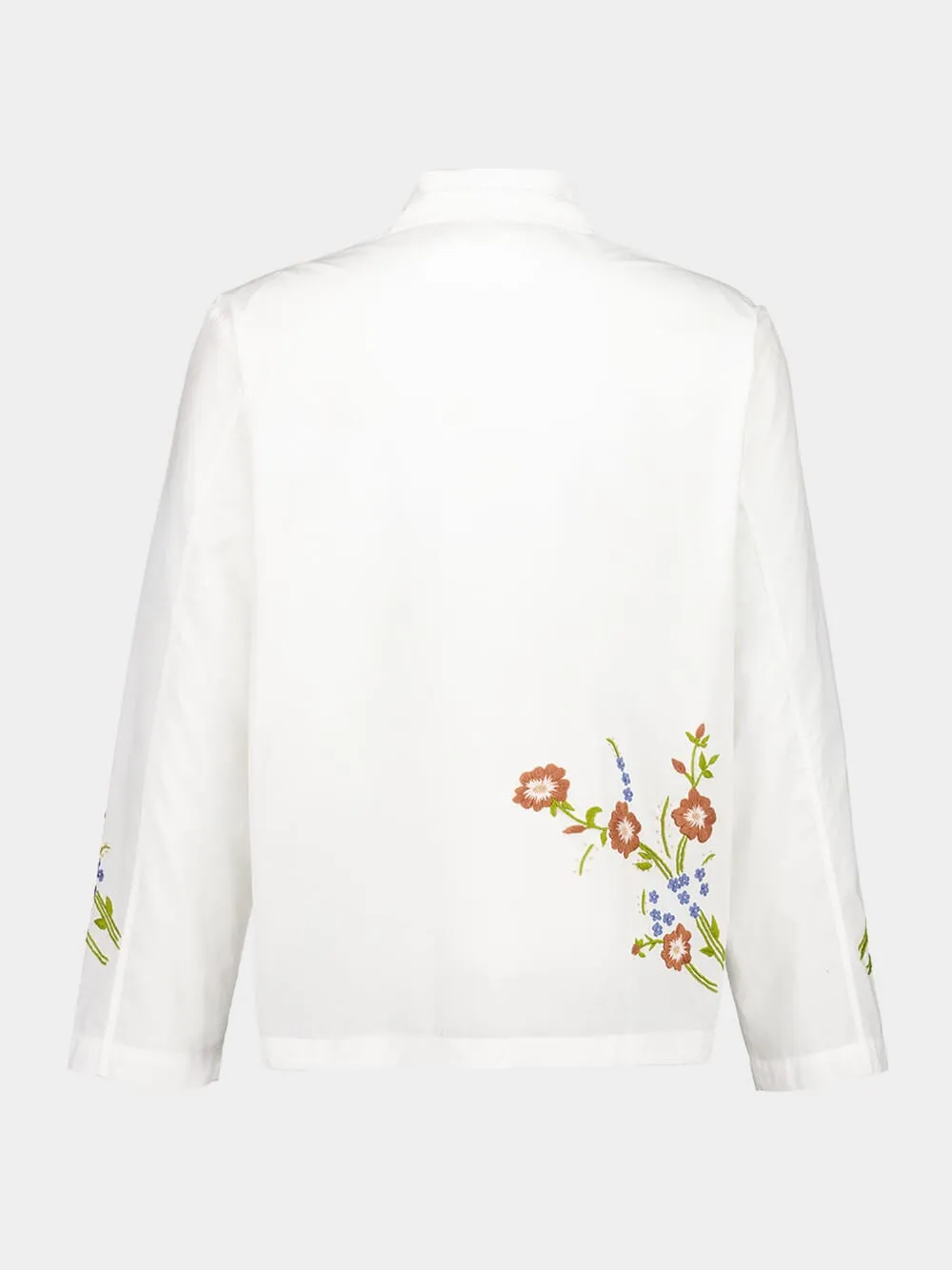 White Hocha Long-Sleeved Cotton Shirt sold by Fashion Clinic product image thumbnail 2