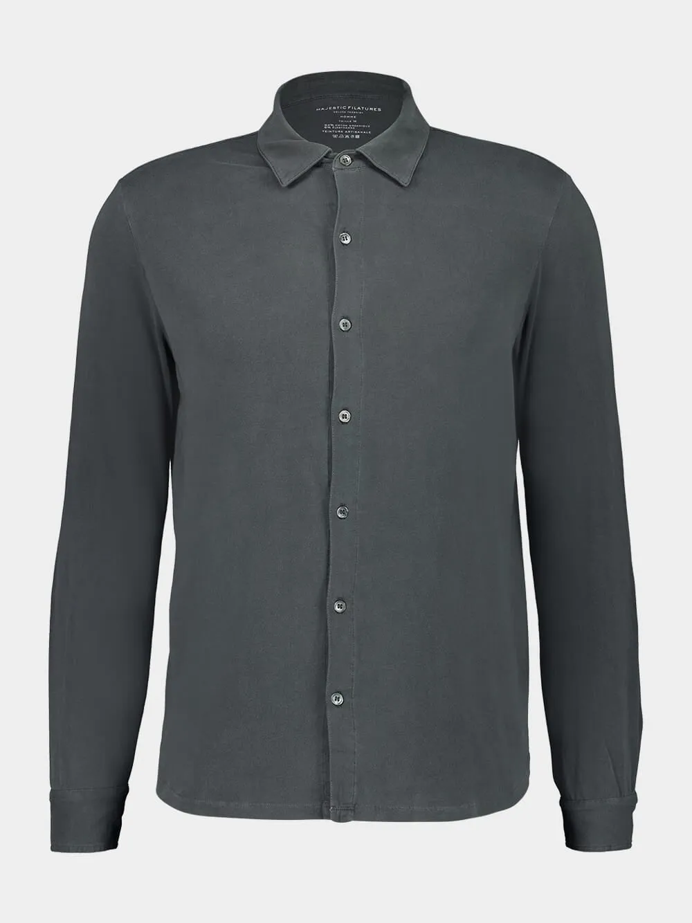 Galet Grey Herman Long-Sleeved Shirt sold by Fashion Clinic