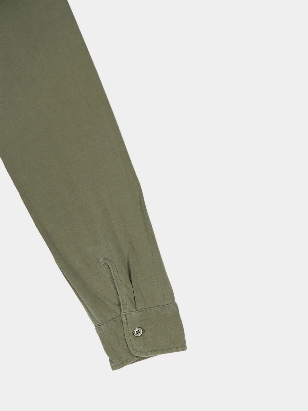 Army Green Herman Long-Sleeved Shirt sold by Fashion Clinic product image thumbnail 3