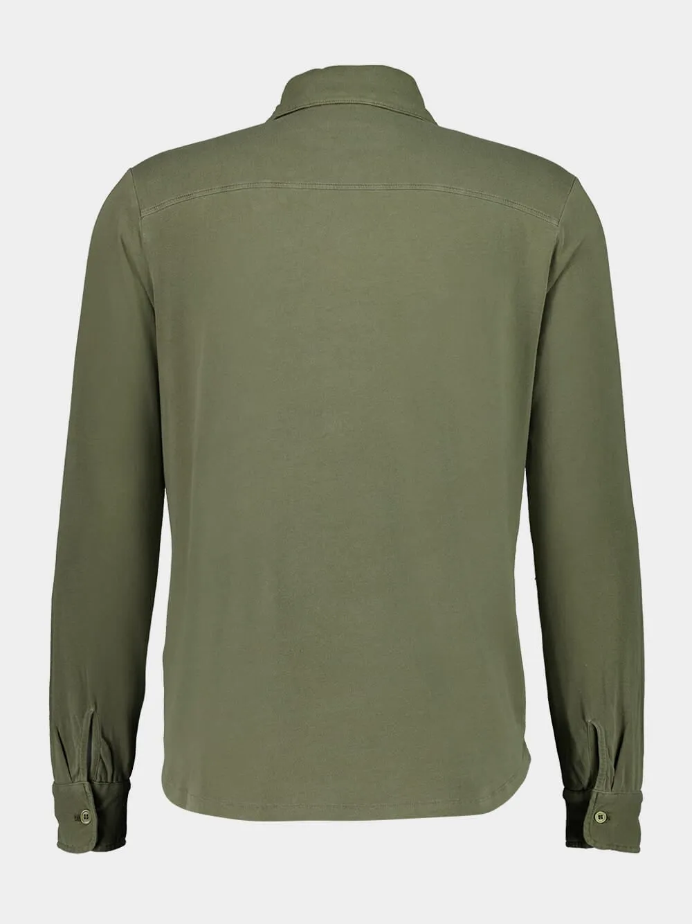 Army Green Herman Long-Sleeved Shirt sold by Fashion Clinic product image thumbnail 2