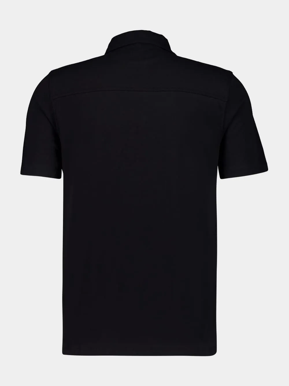 Black Organic Cotton Polo Shirt sold by Fashion Clinic product image thumbnail 2