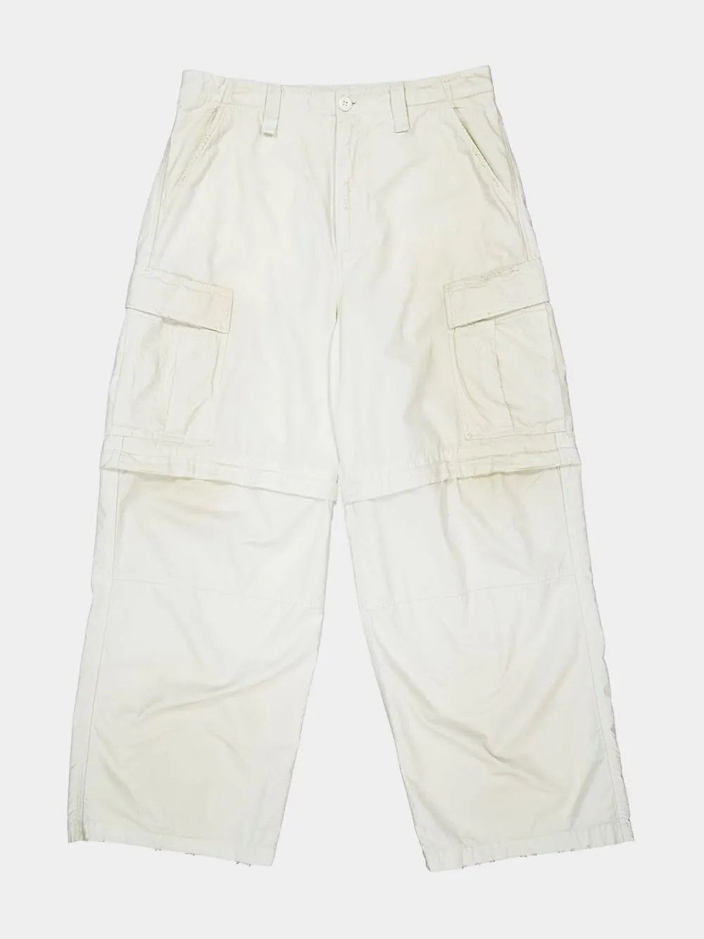 Dirty White Large Cargo Pants sold by Fashion Clinic product image thumbnail 3