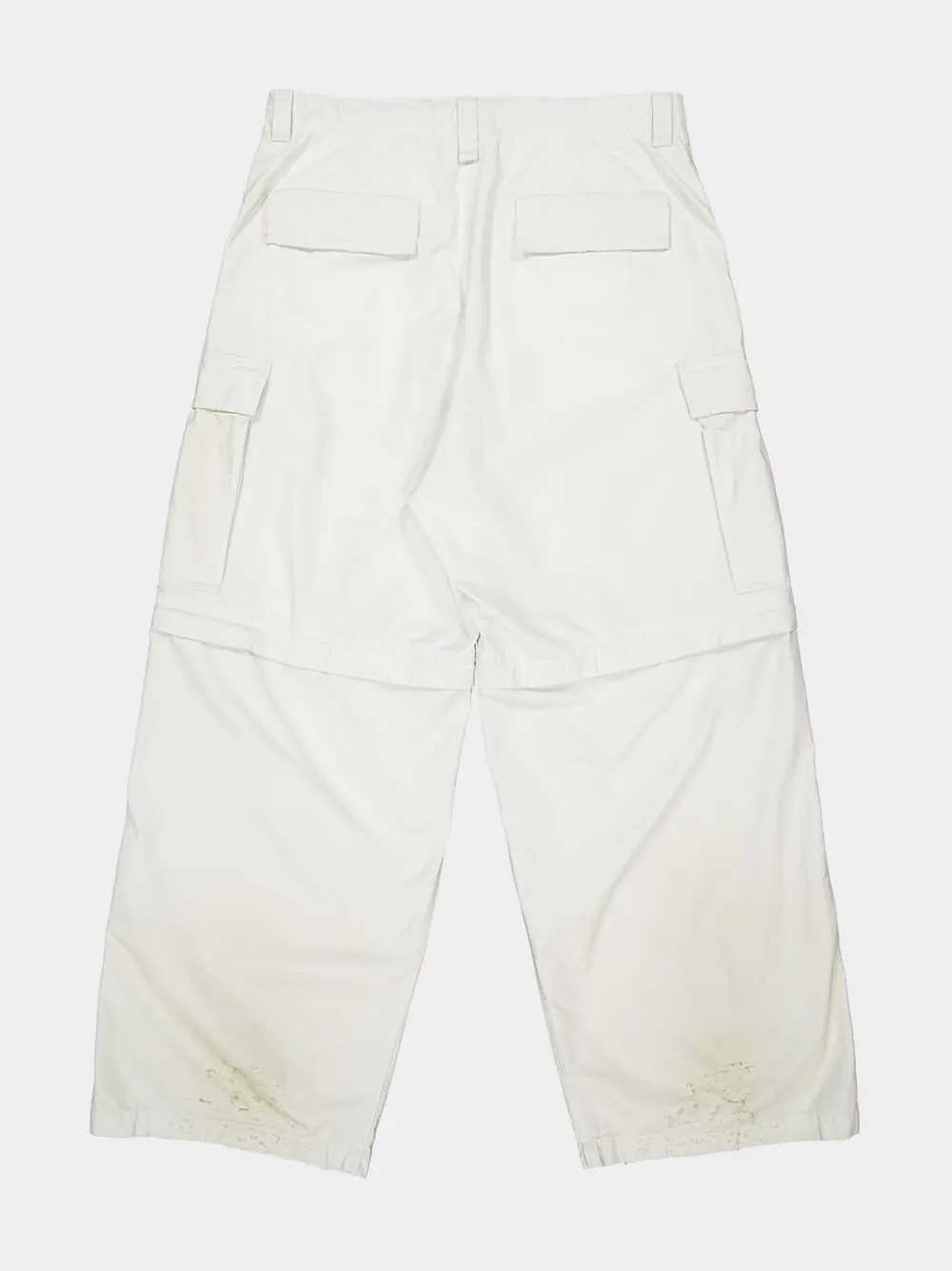 Dirty White Large Cargo Pants sold by Fashion Clinic product image thumbnail 4