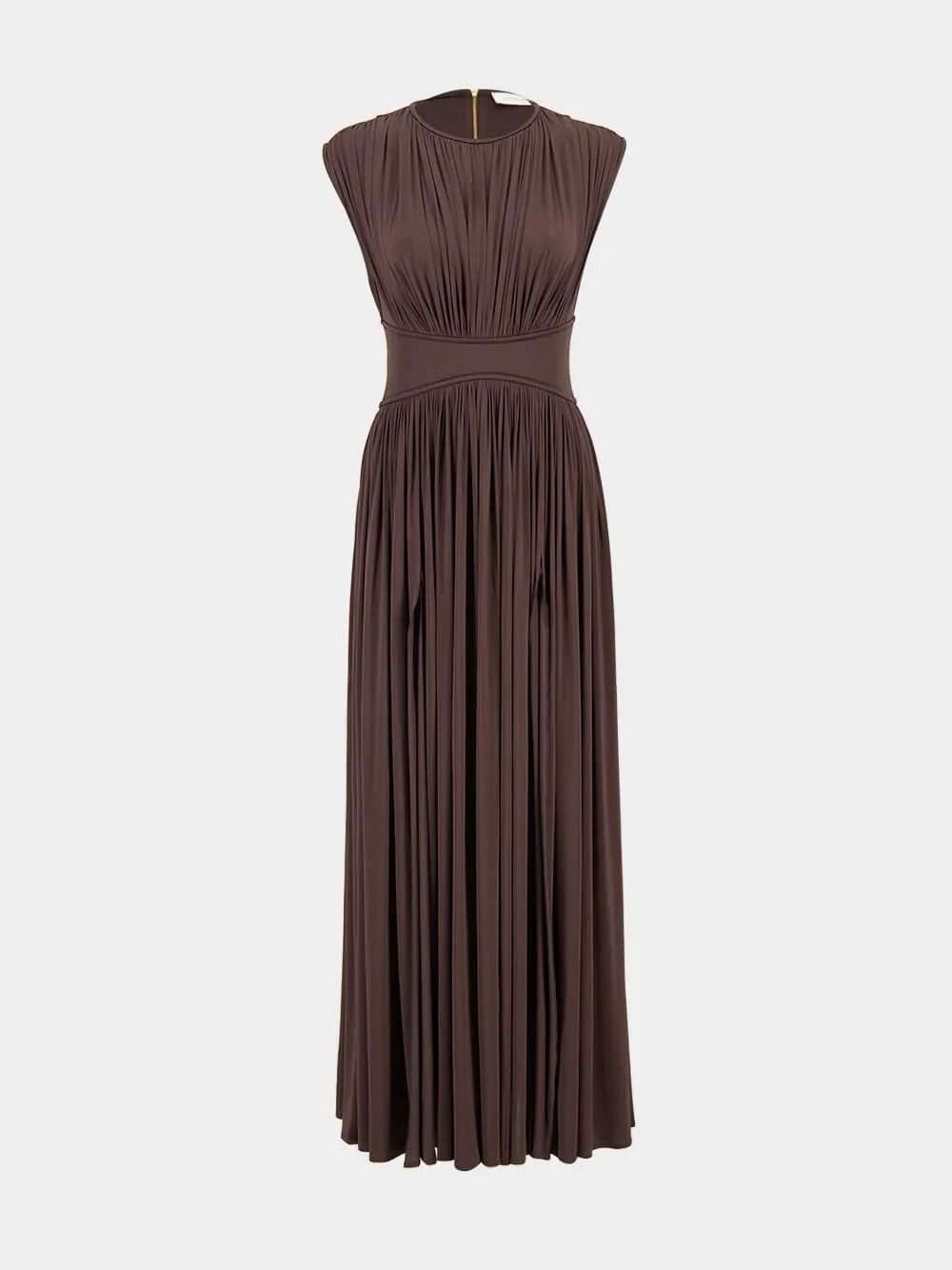Chocolate Brown Illuminate Column Dress sold by Fashion Clinic product image thumbnail 2