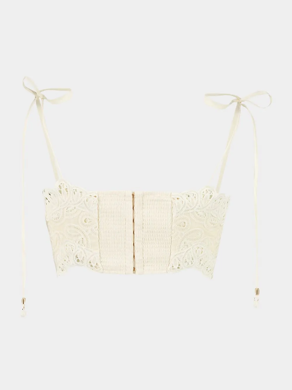 Ivory Rhiannon Embroidered Cropped Bodice sold by Fashion Clinic product image thumbnail 2