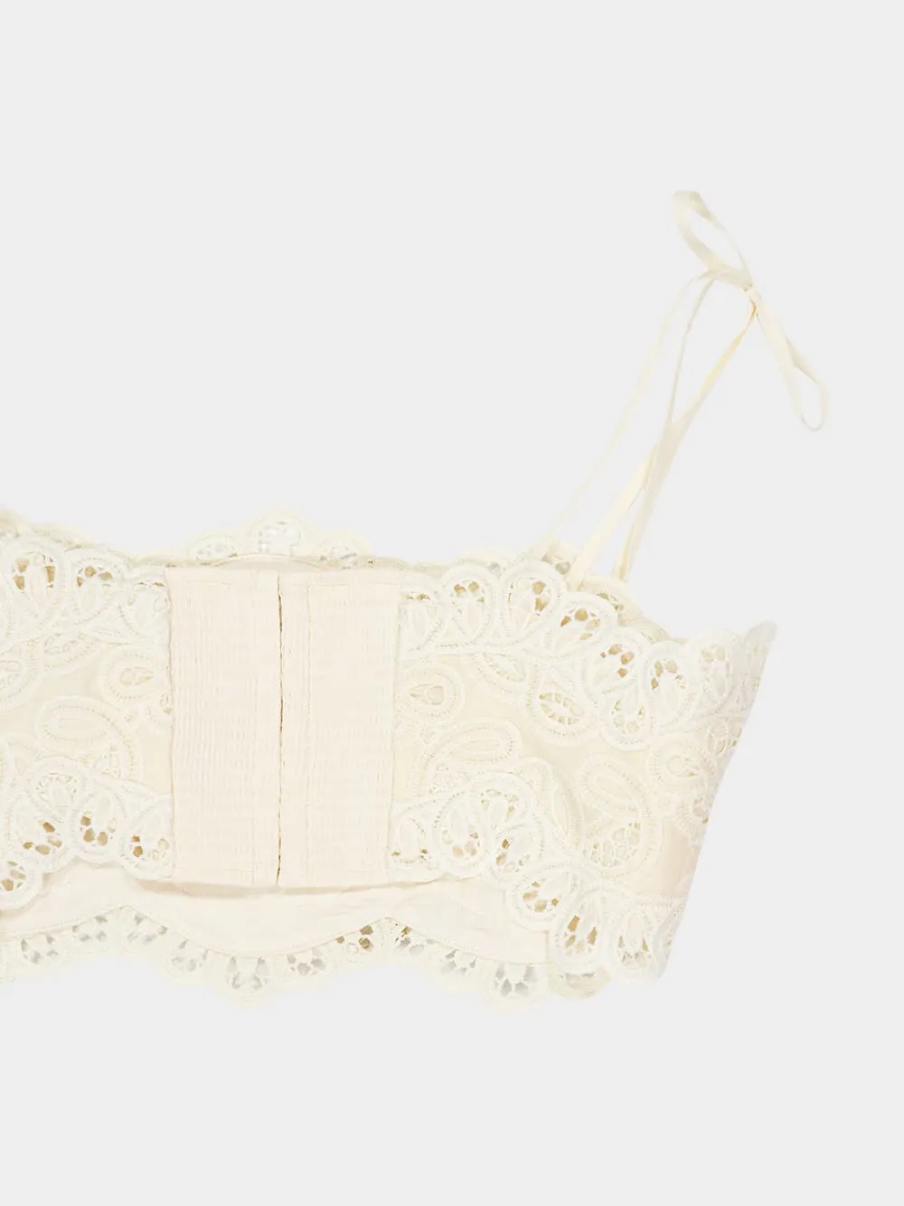 Ivory Rhiannon Embroidered Cropped Bodice sold by Fashion Clinic product image thumbnail 4