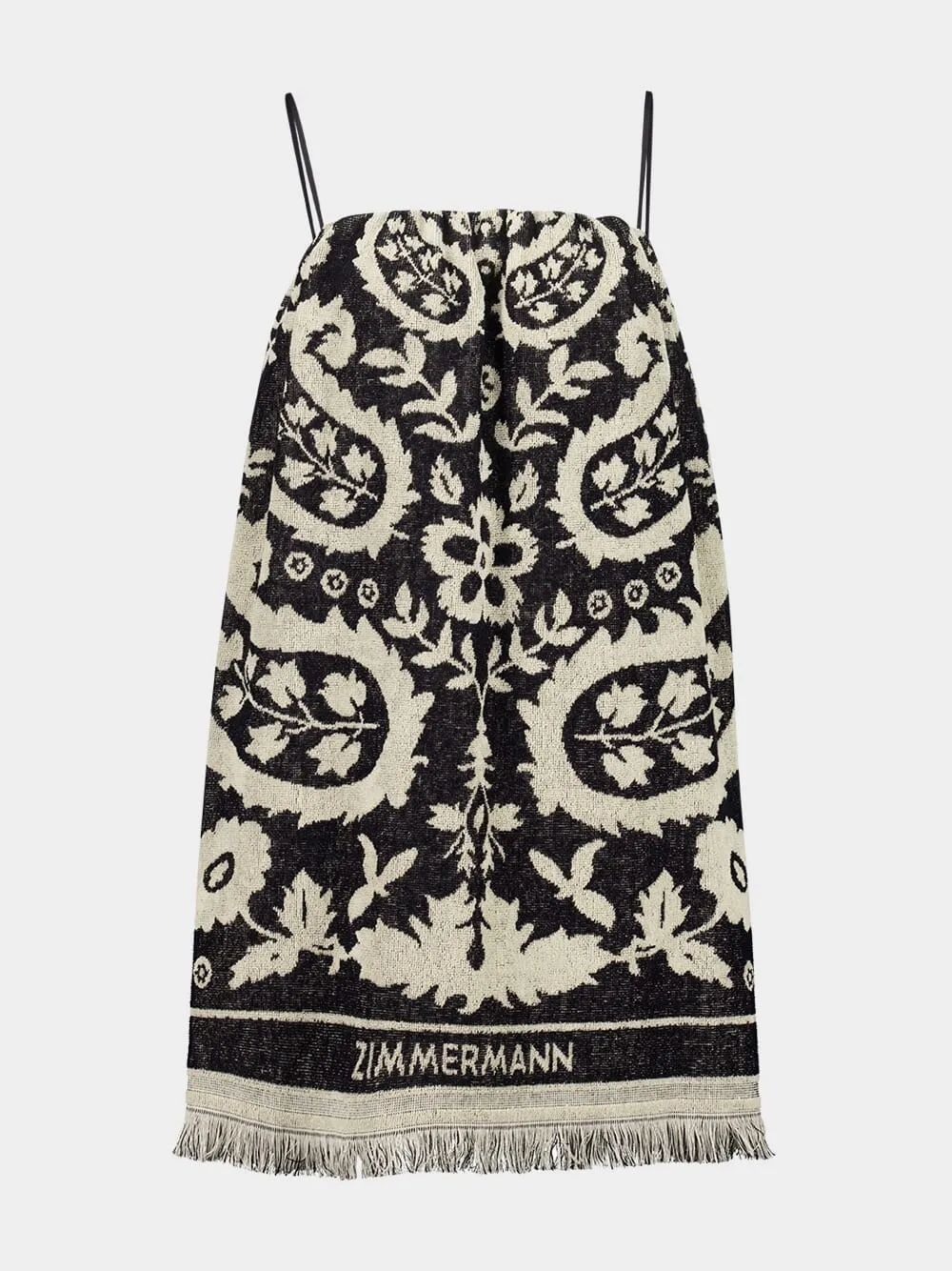 Black Cream Rhiannon Mini Towel Dress sold by Fashion Clinic