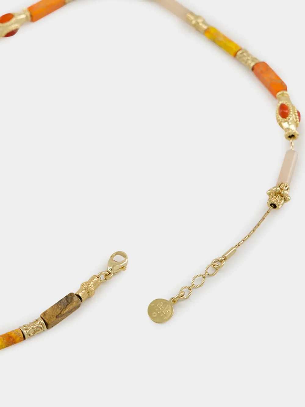 Orange and Gold Kali Necklace sold by Fashion Clinic product image thumbnail 2