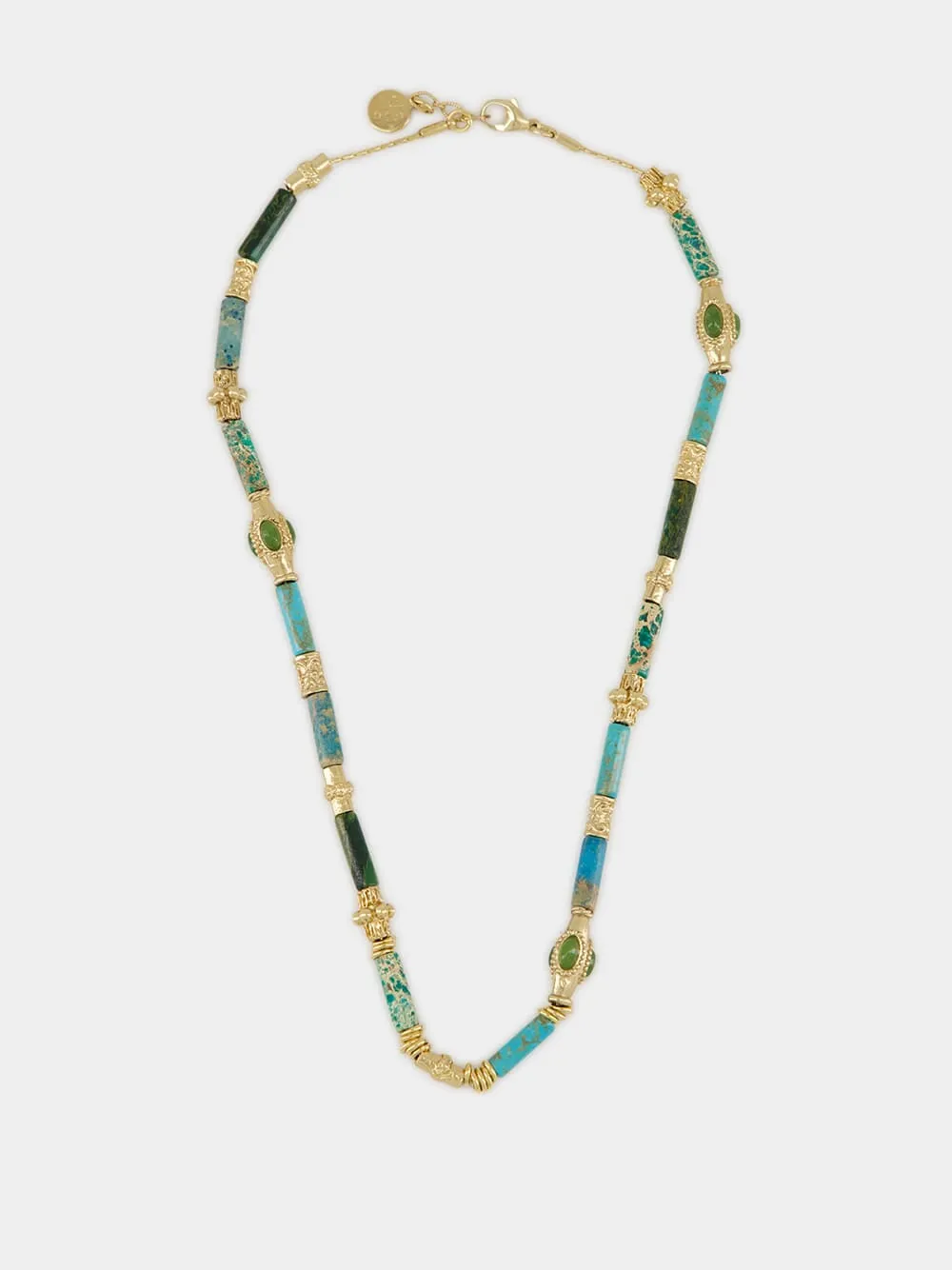 Blue and Gold Kali Necklace sold by Fashion Clinic