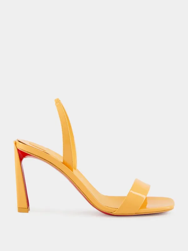 O Condora 85 Orange Patent Leather Sandals sold by Fashion Clinic