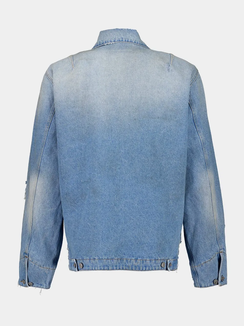 Zip-Up Denim Jacket sold by Fashion Clinic product image thumbnail 2