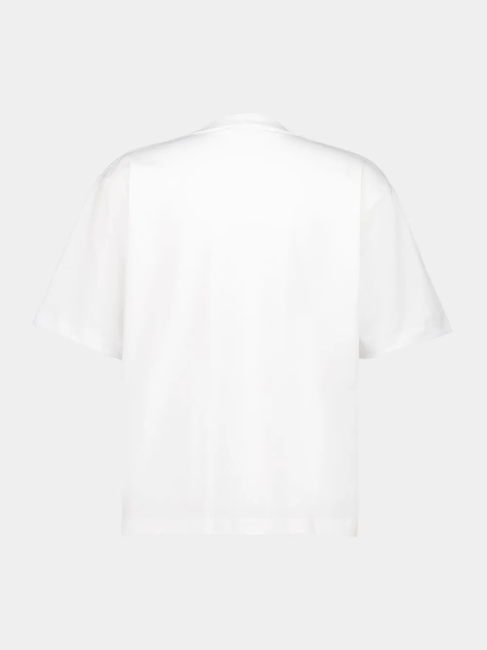 White Cotton T-shirt With Mohair Patches sold by Fashion Clinic product image thumbnail 2