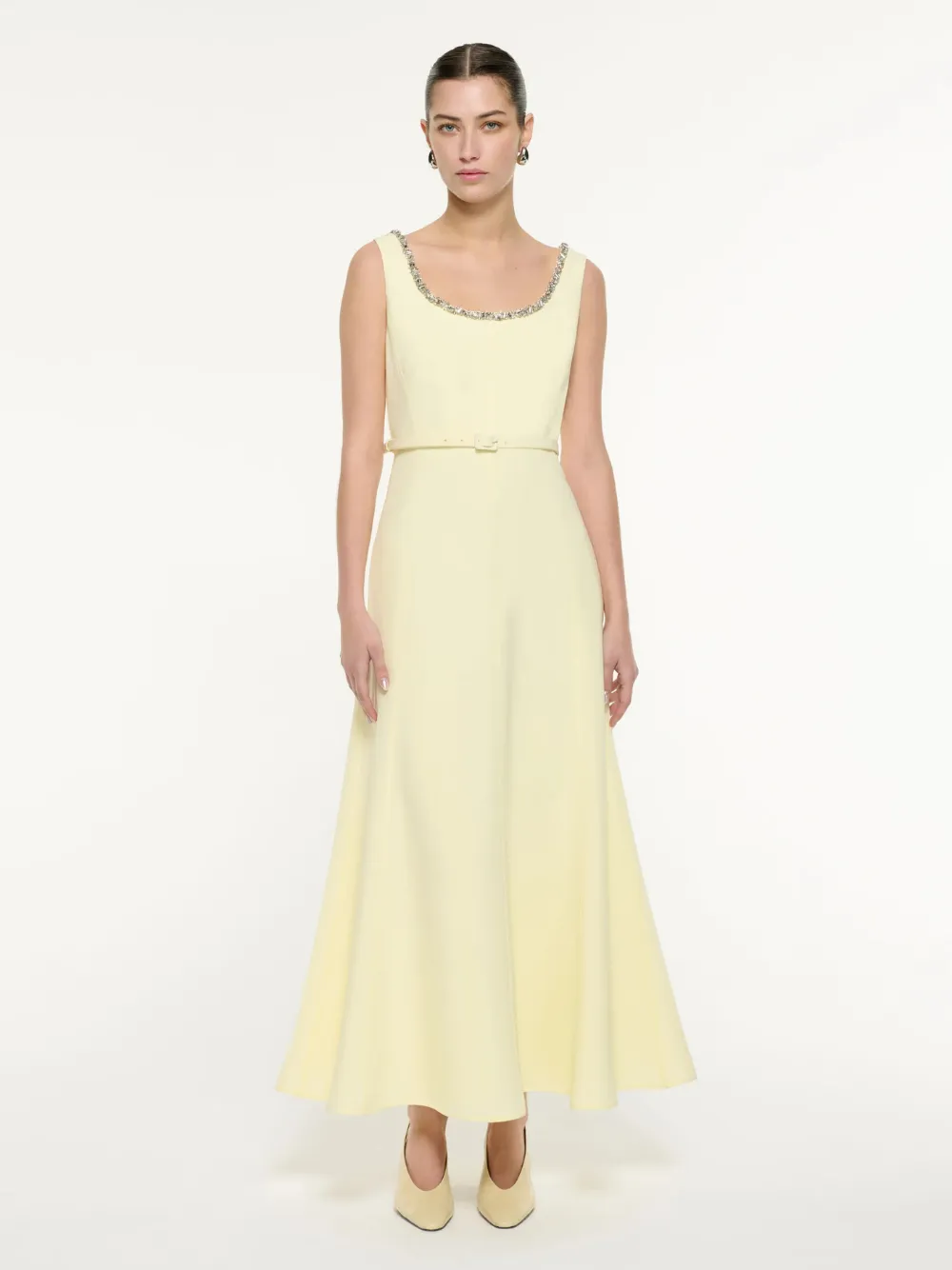 Embellished Heavy Cady Maxi Dress sold by Fashion Clinic product image thumbnail 2