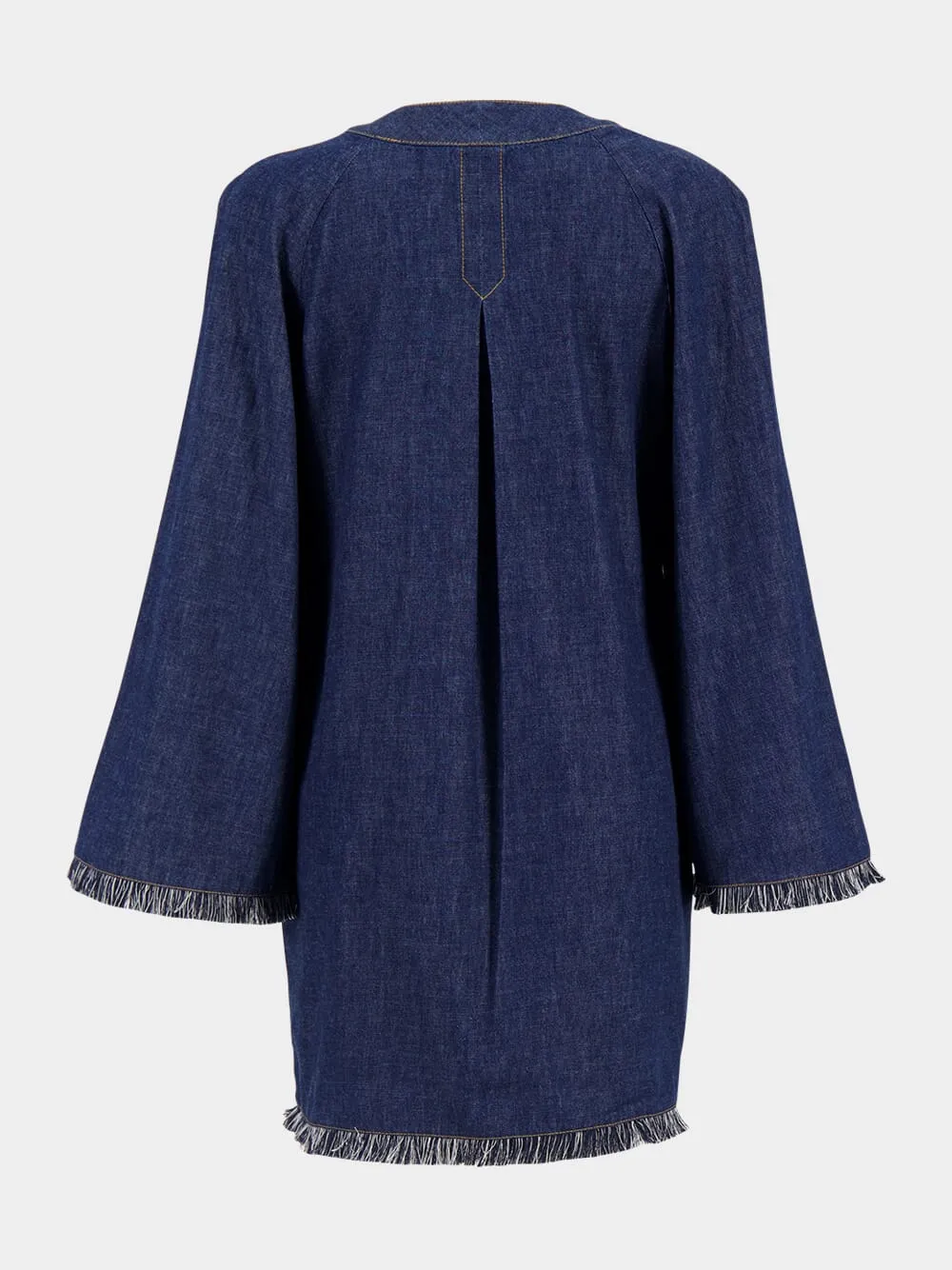Rhiannon Fringed Denim Mini Dress sold by Fashion Clinic product image thumbnail 2