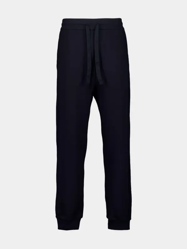 Marine Blue Organic Cotton Casual Sweatpants sold by Fashion Clinic