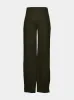 Olive Green Casual Fit Wool Blend Trousers sold by Fashion Clinic