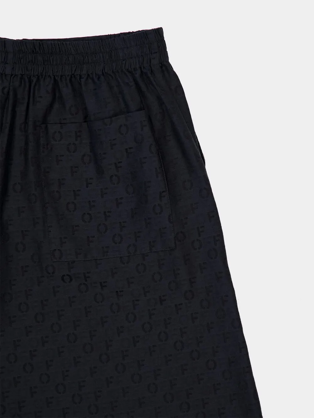Black Bowling AO Jacquard Silk Shorts sold by Fashion Clinic product image thumbnail 4