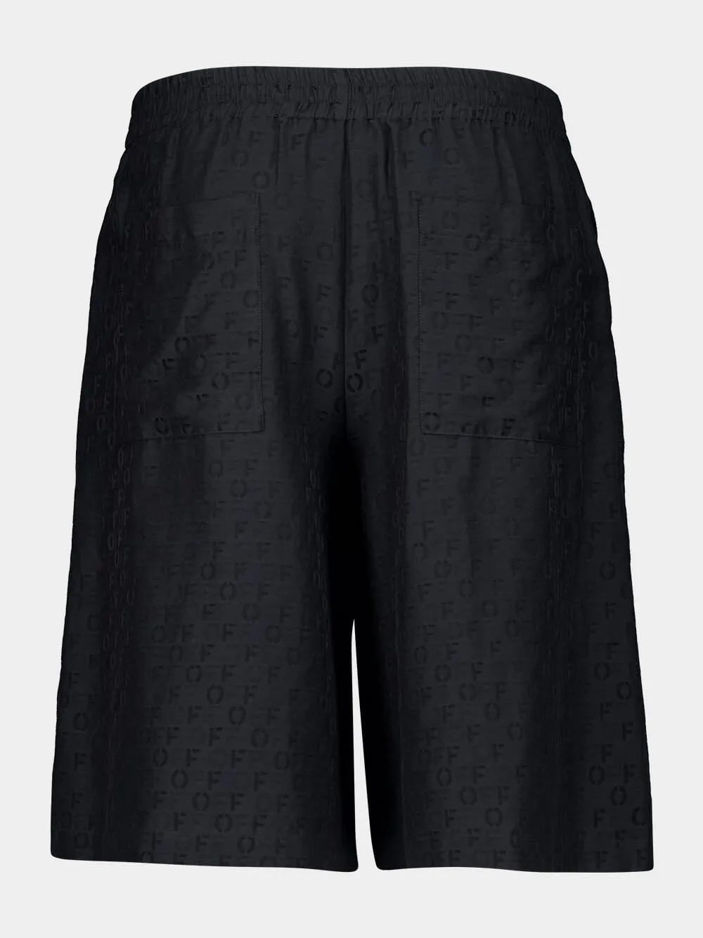 Black Bowling AO Jacquard Silk Shorts sold by Fashion Clinic product image thumbnail 2