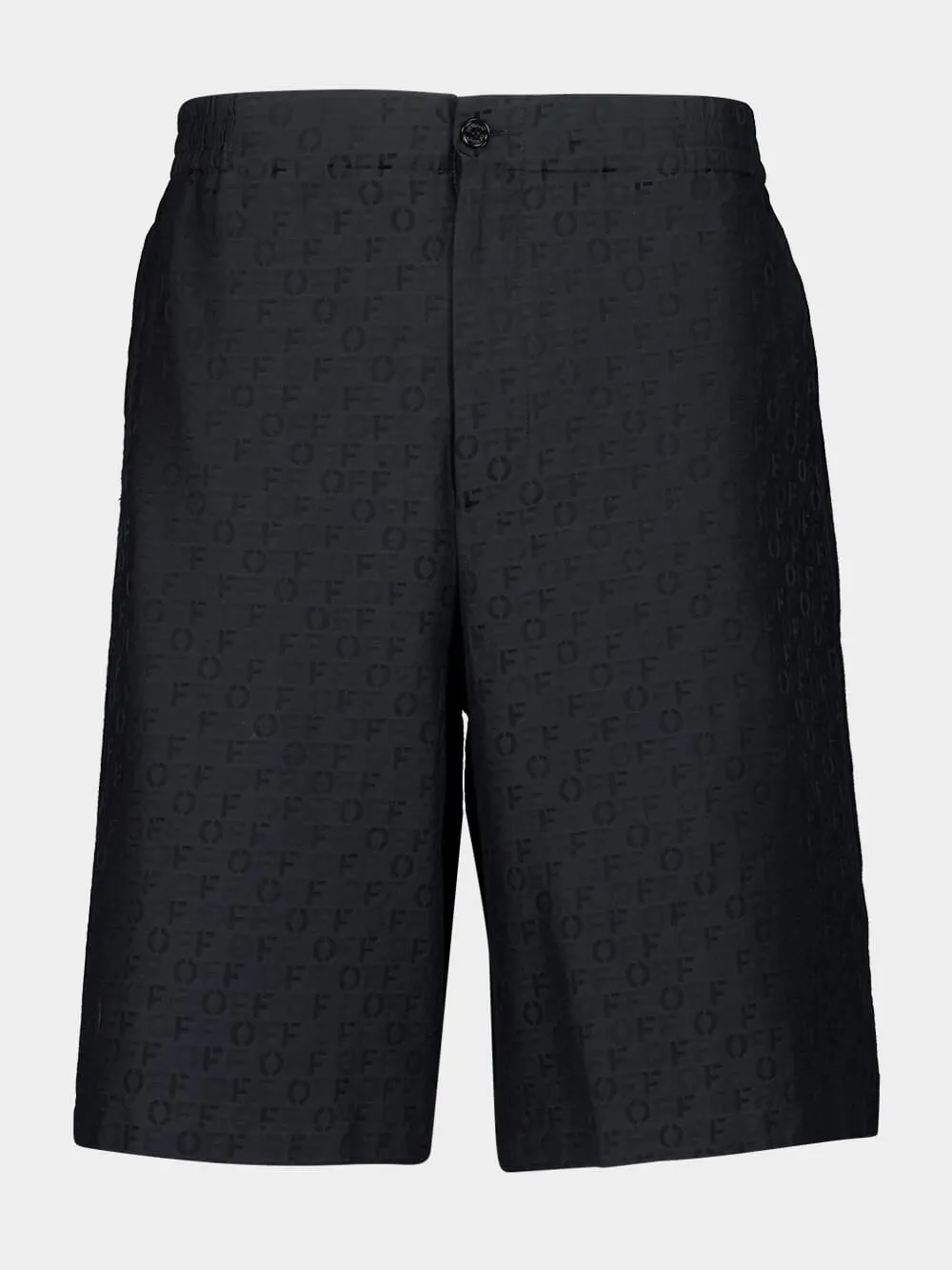 Black Bowling AO Jacquard Silk Shorts sold by Fashion Clinic
