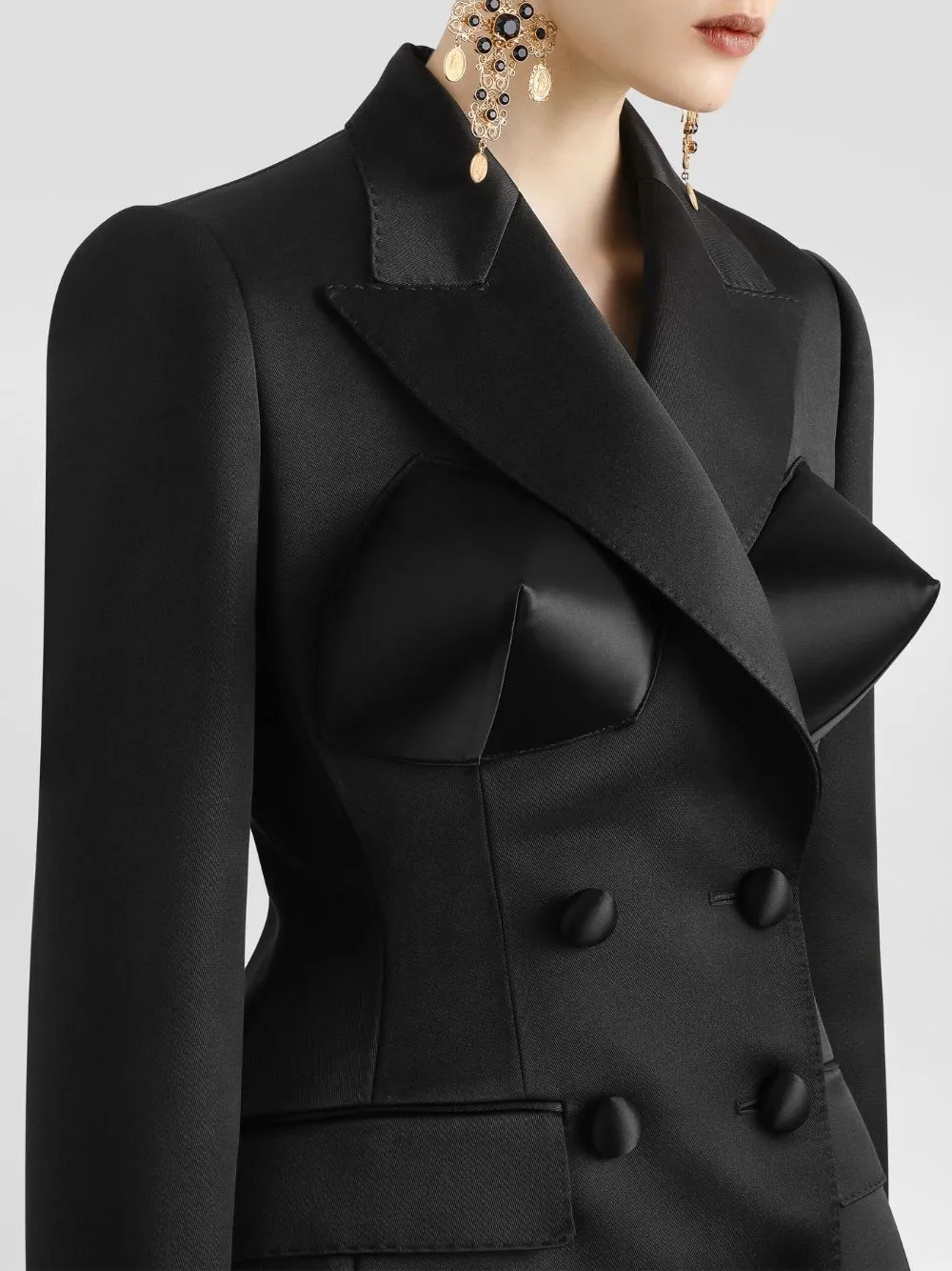 Black Duchess Jacket with Conical Cups sold by Fashion Clinic product image thumbnail 5