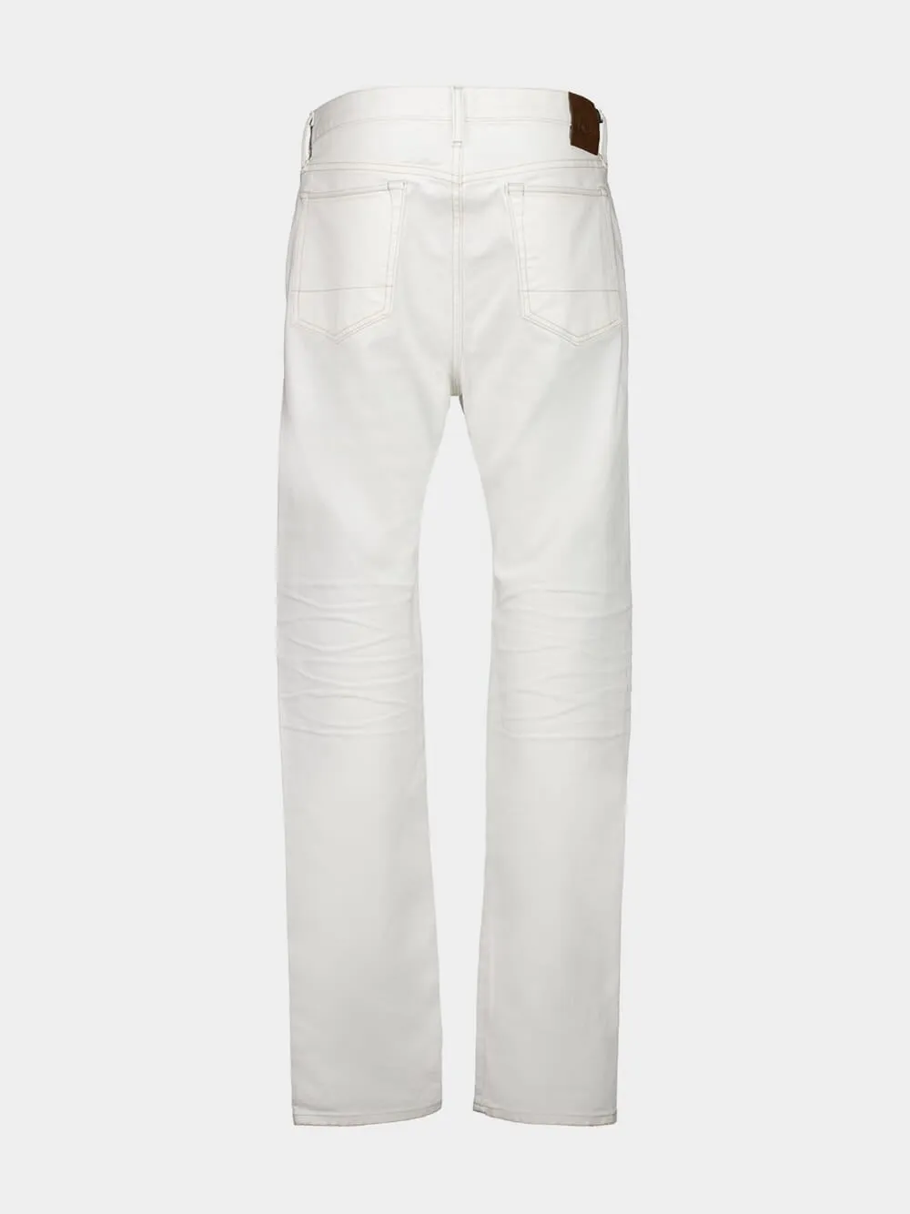 White Standard Fit Denim Jeans sold by Fashion Clinic product image thumbnail 2