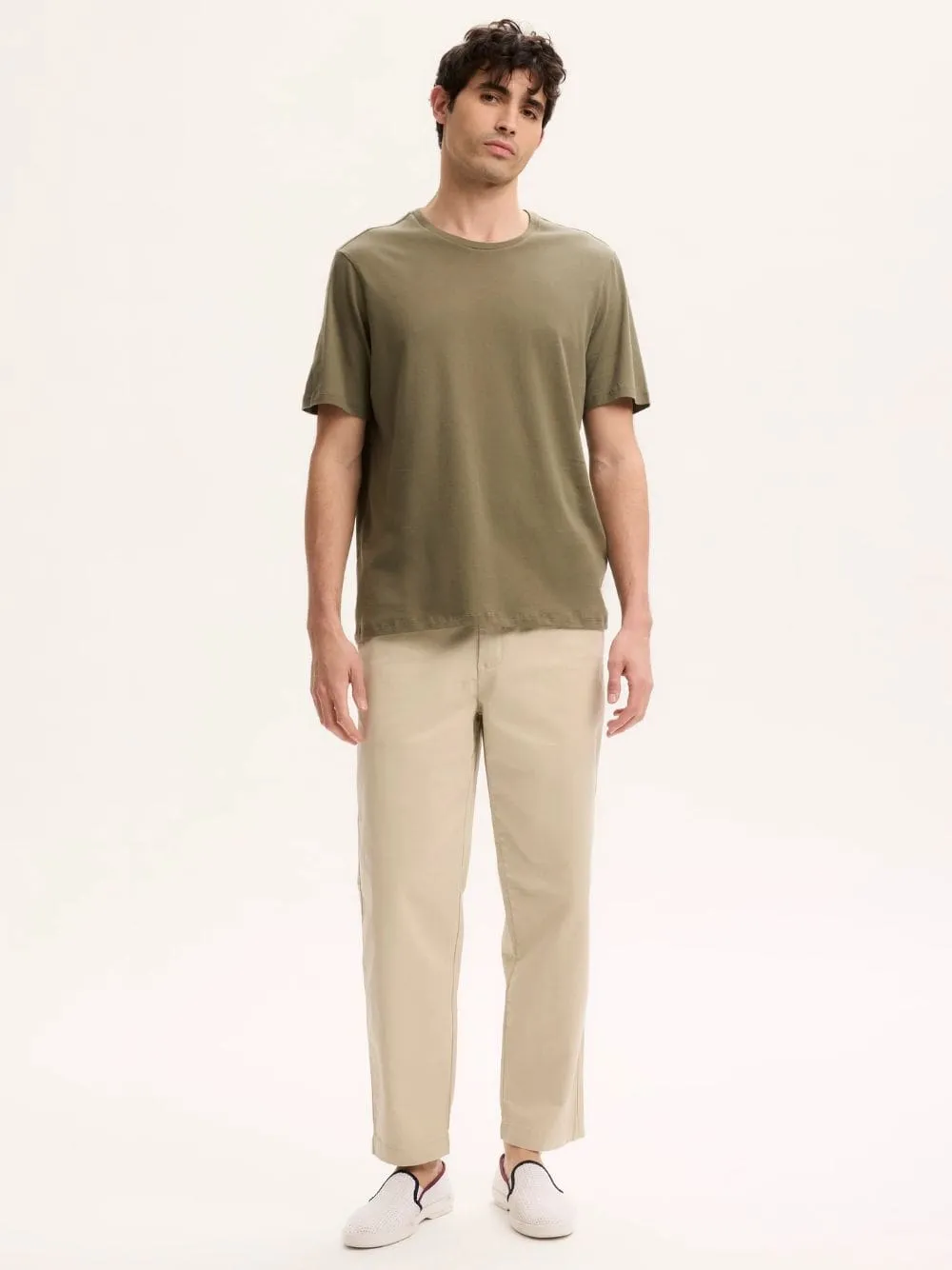 Lichen Green Julien Organic Cotton T-Shirt sold by Fashion Clinic product image thumbnail 2