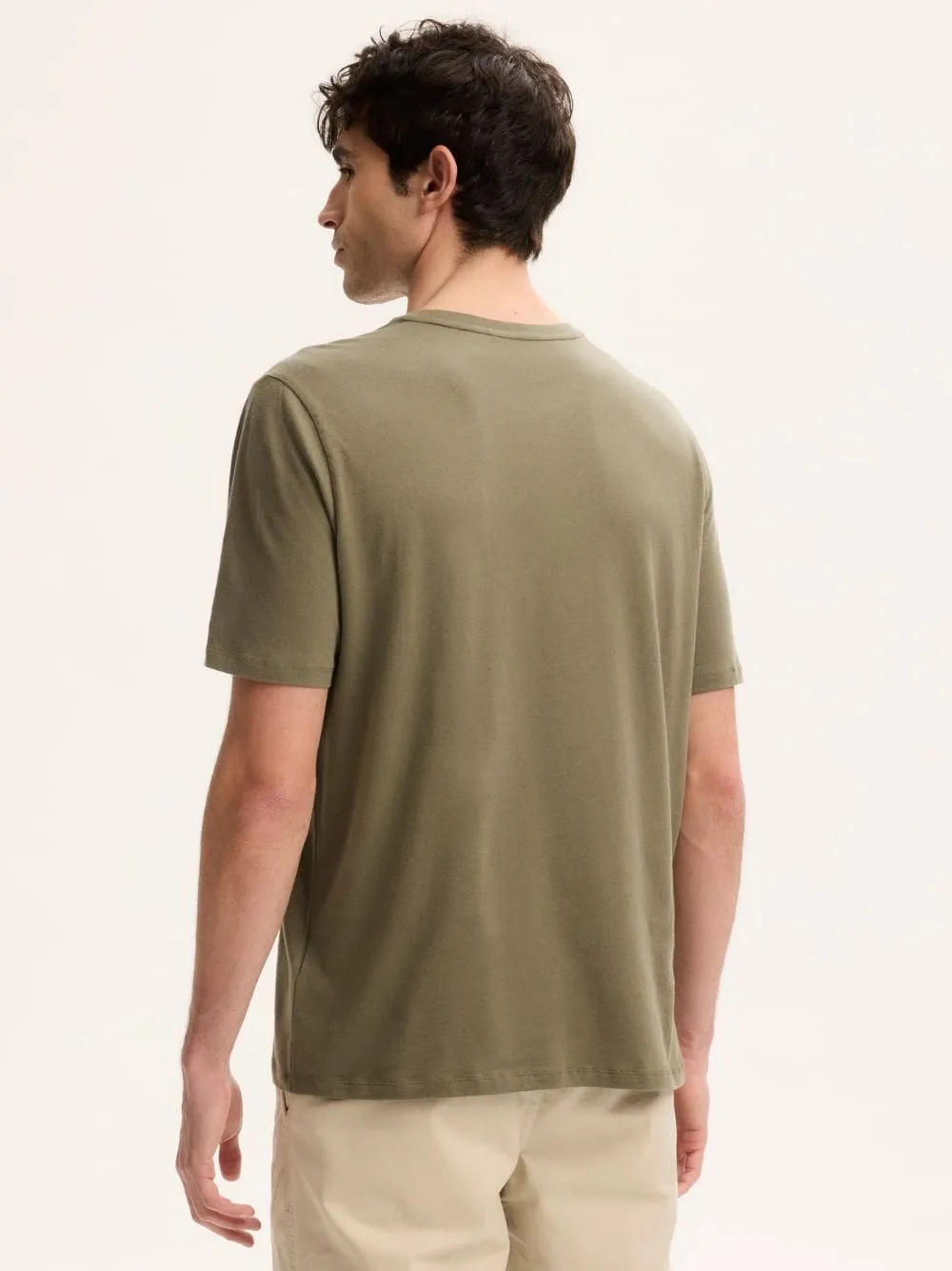 Lichen Green Julien Organic Cotton T-Shirt sold by Fashion Clinic product image thumbnail 4