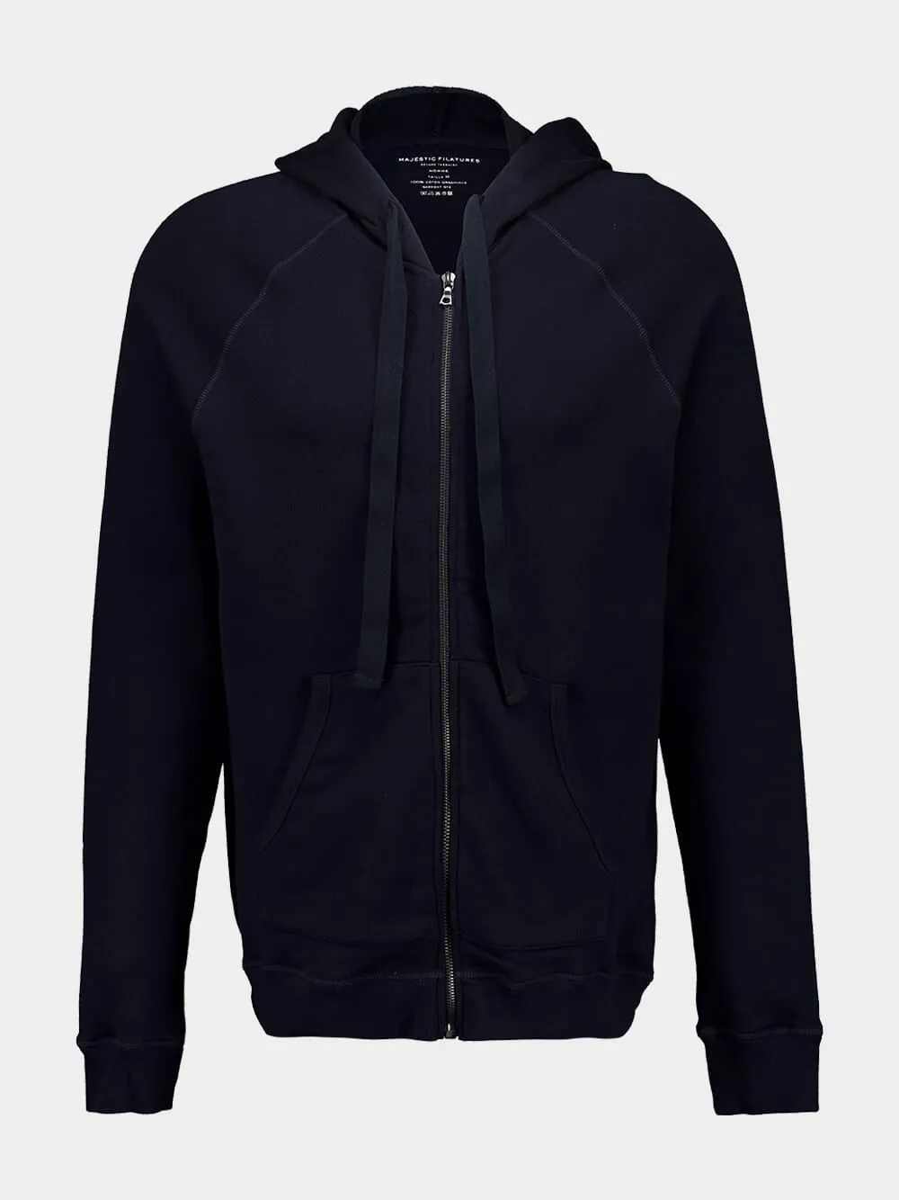 Marine Organic Cotton Zipped Hooded Sweatshirt sold by Fashion Clinic