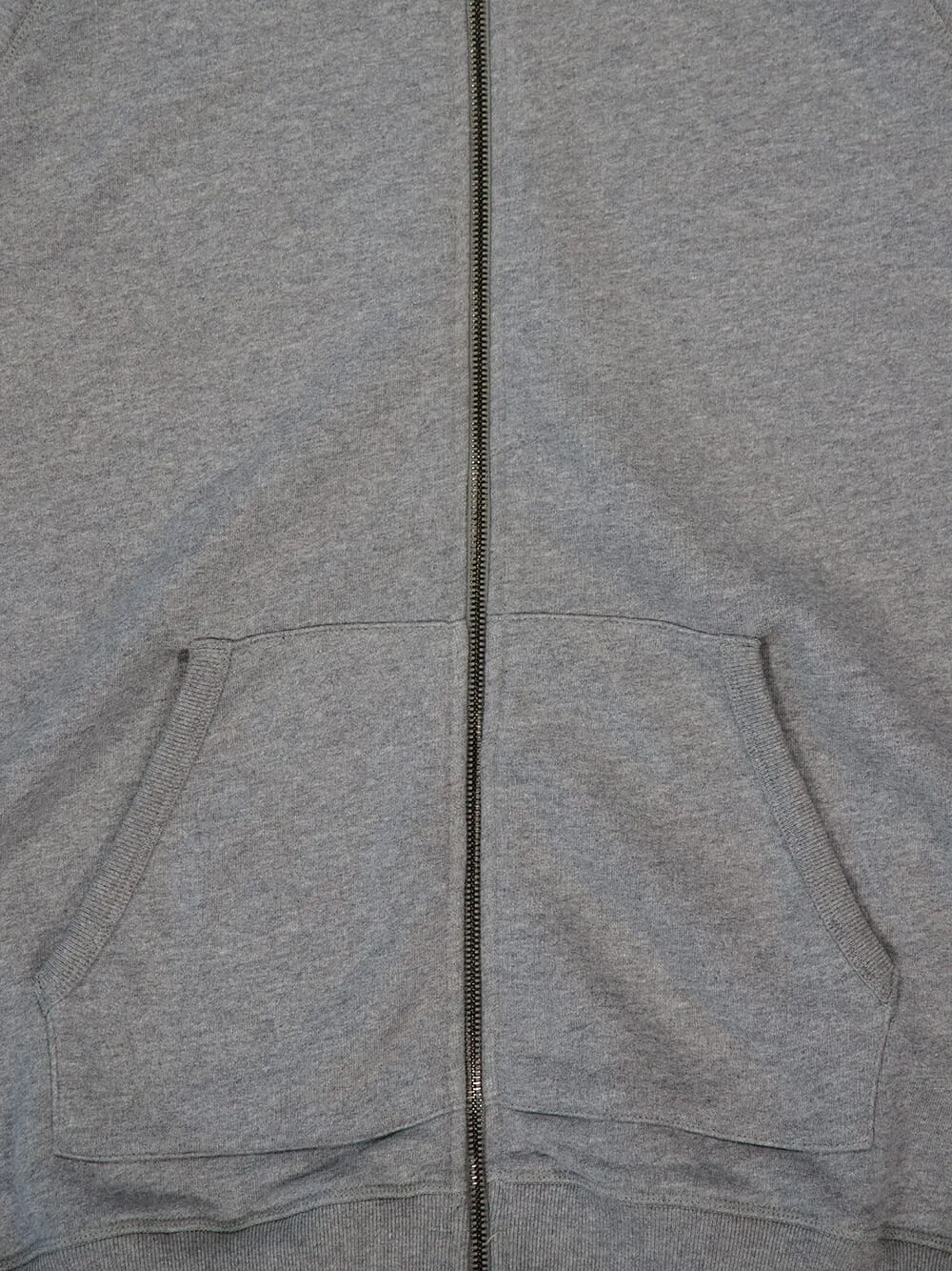 Grey Organic Cotton Zipped Hooded Sweatshirt sold by Fashion Clinic product image thumbnail 4