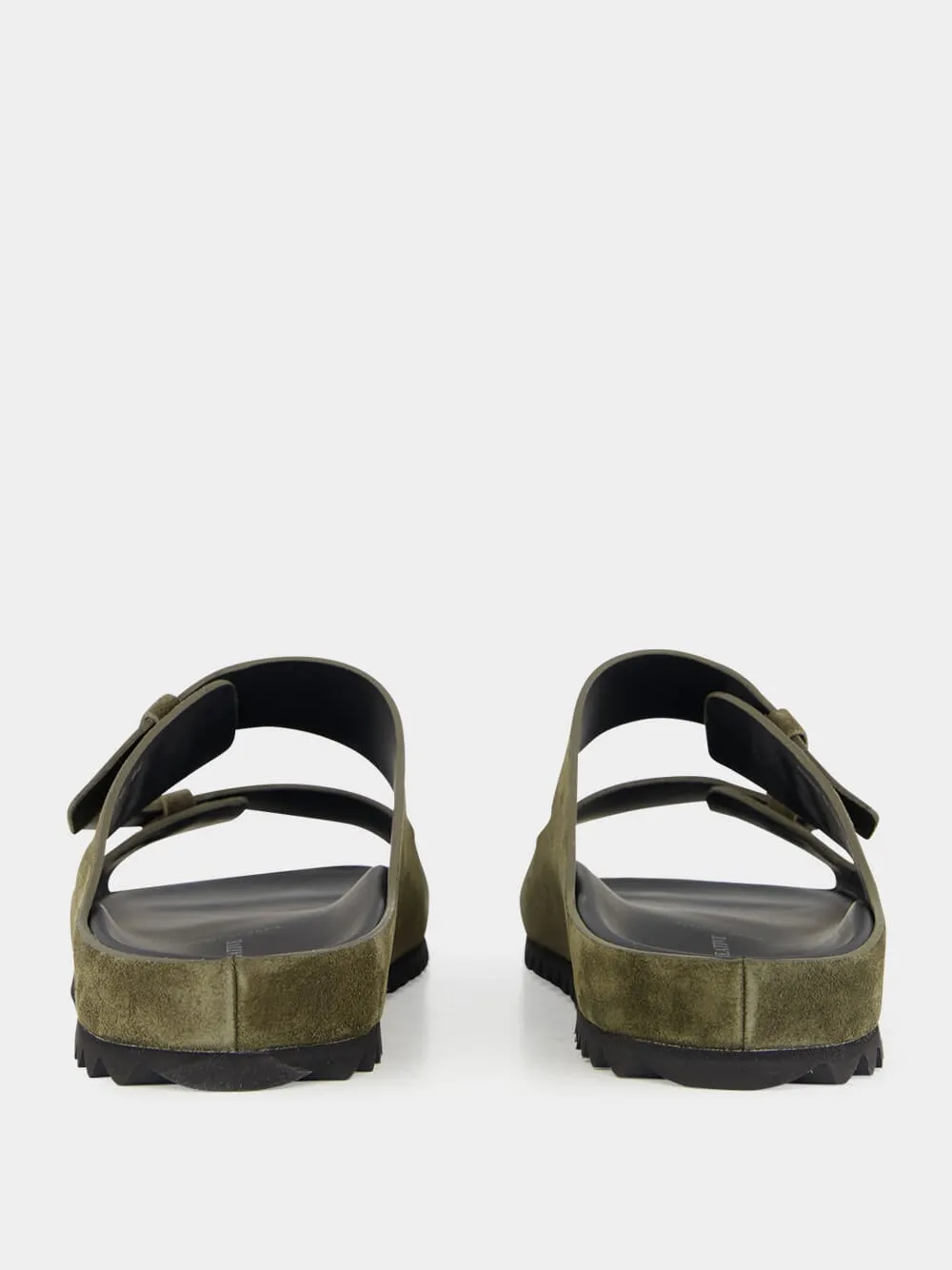 Military Green Agorà 010 Suede Slide Sandals sold by Fashion Clinic product image thumbnail 5