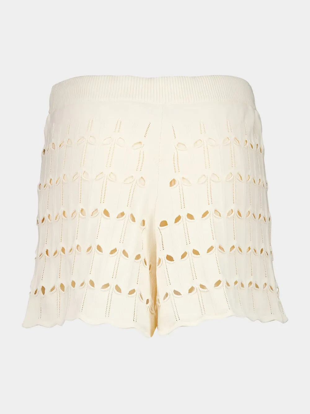 Cream Rhiannon Pointelle Shorts sold by Fashion Clinic product image thumbnail 2