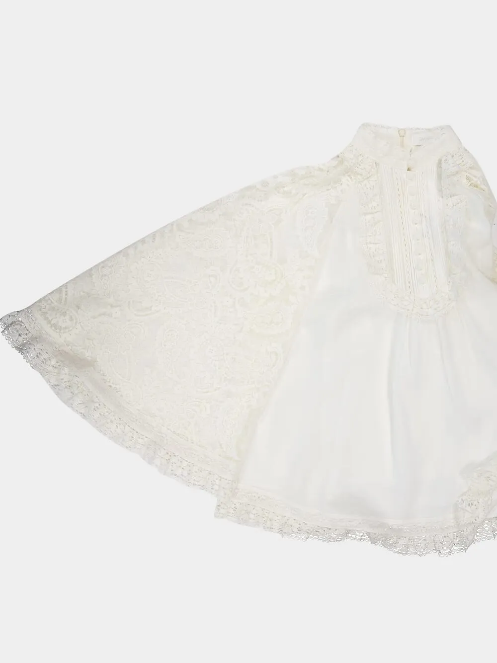 Cream Ascension Lace Yoke Ramie Tunic sold by Fashion Clinic product image thumbnail 4